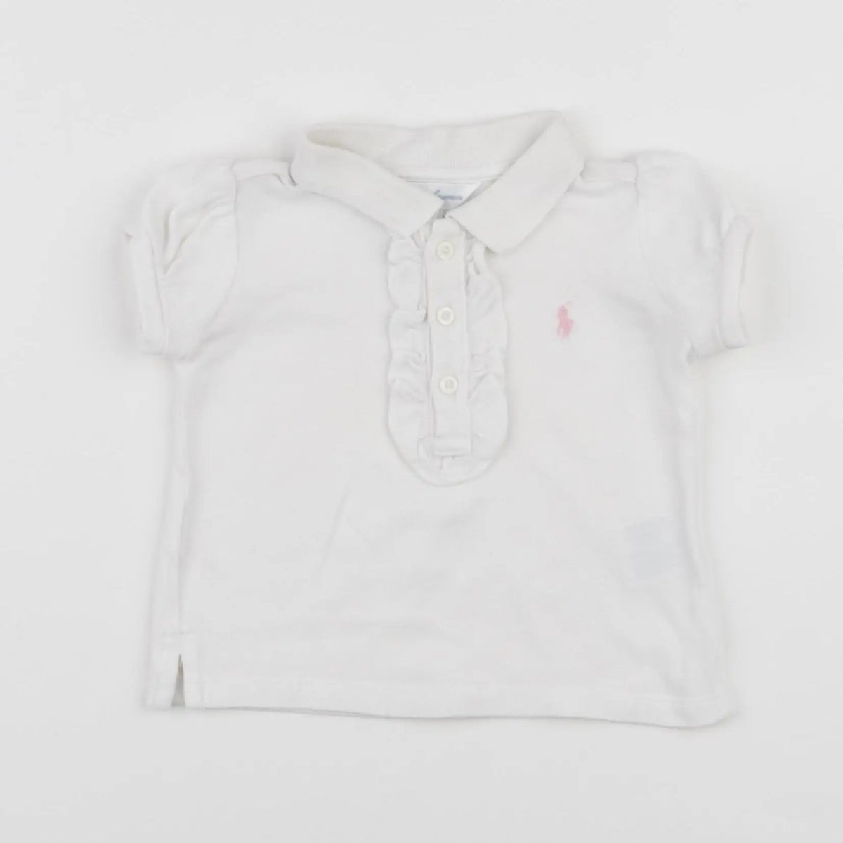 Ralph Lauren - polo blanc - 6 mois