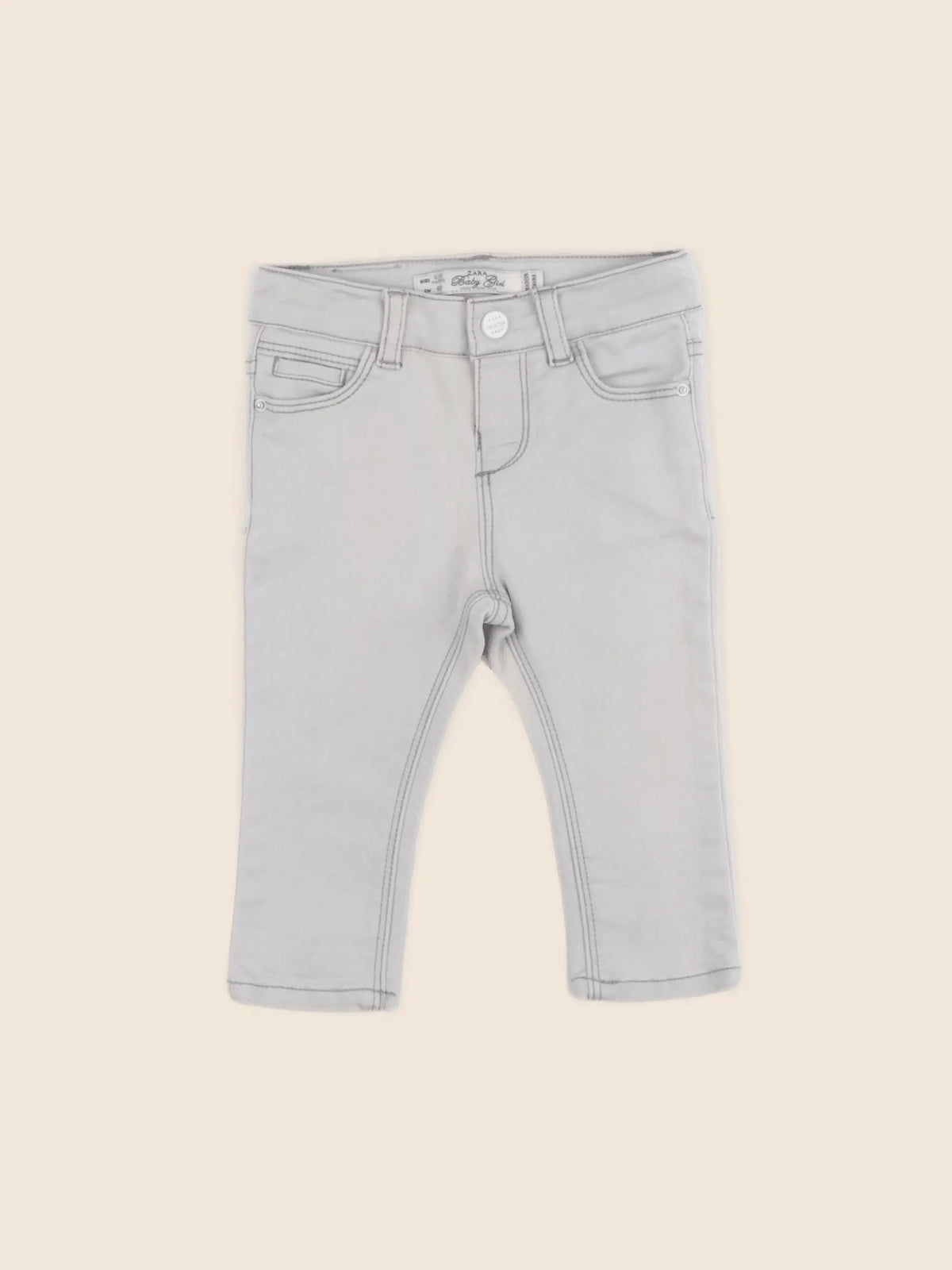 Zara - jean gris - 3/6 mois