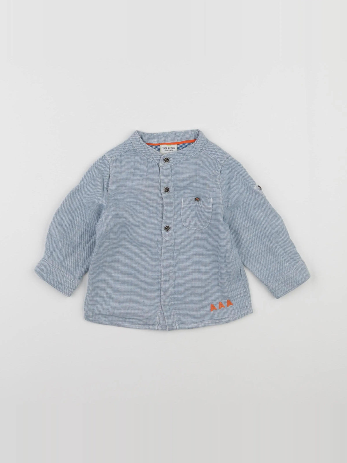 Tape à l'oeil - chemise bleu - 12 mois