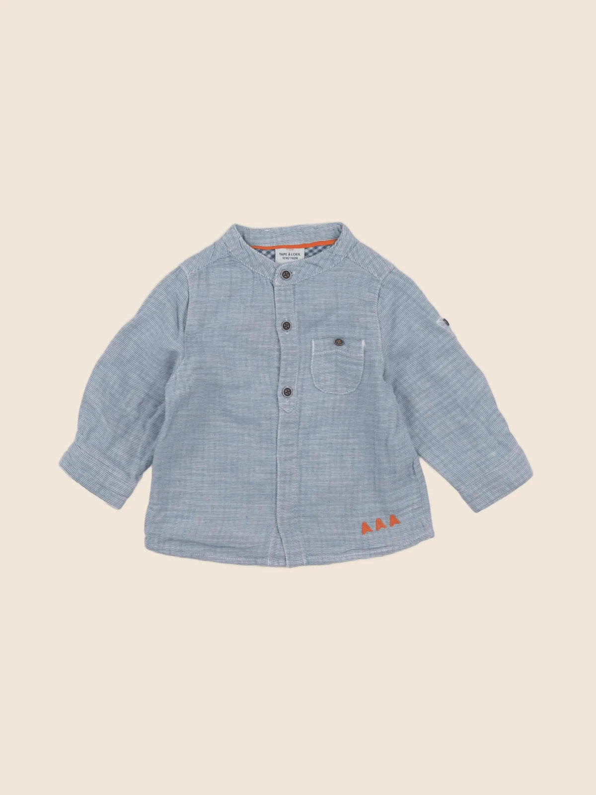 Tape à l'oeil - chemise bleu - 12 mois