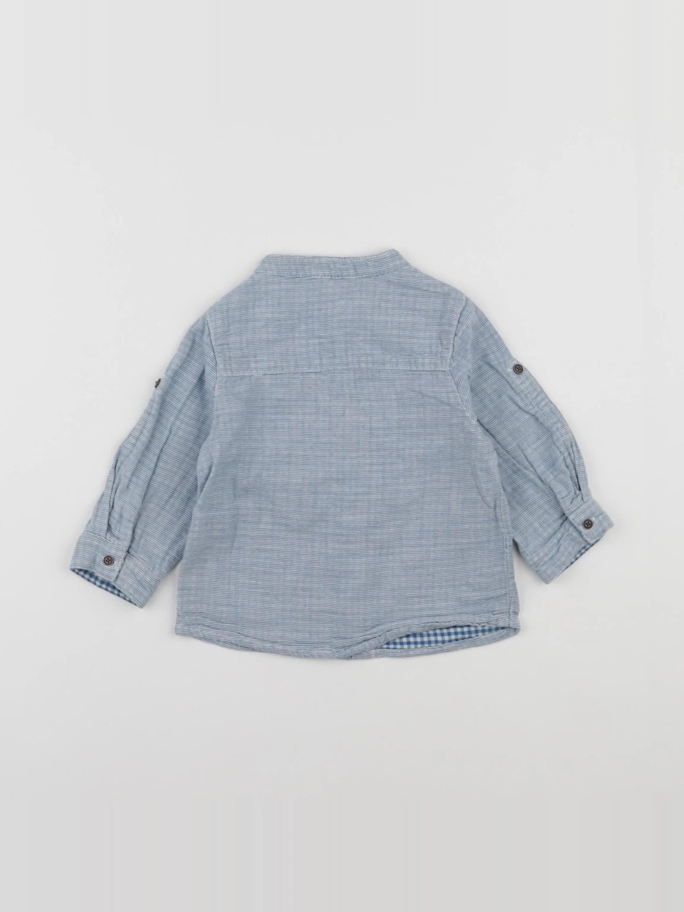 Tape à l'oeil - chemise bleu - 12 mois