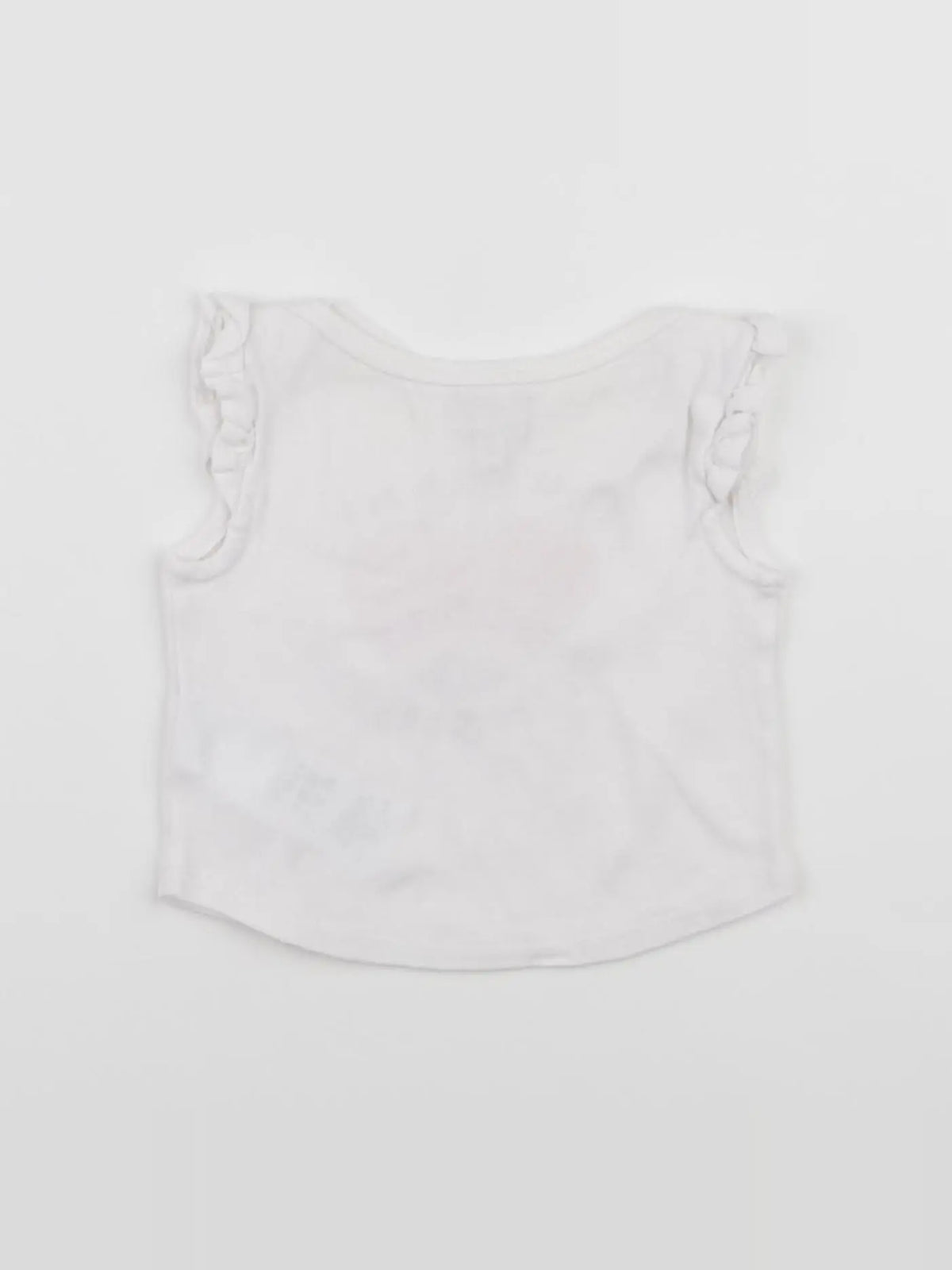 Bonton - tee-shirt blanc, or - 6 mois