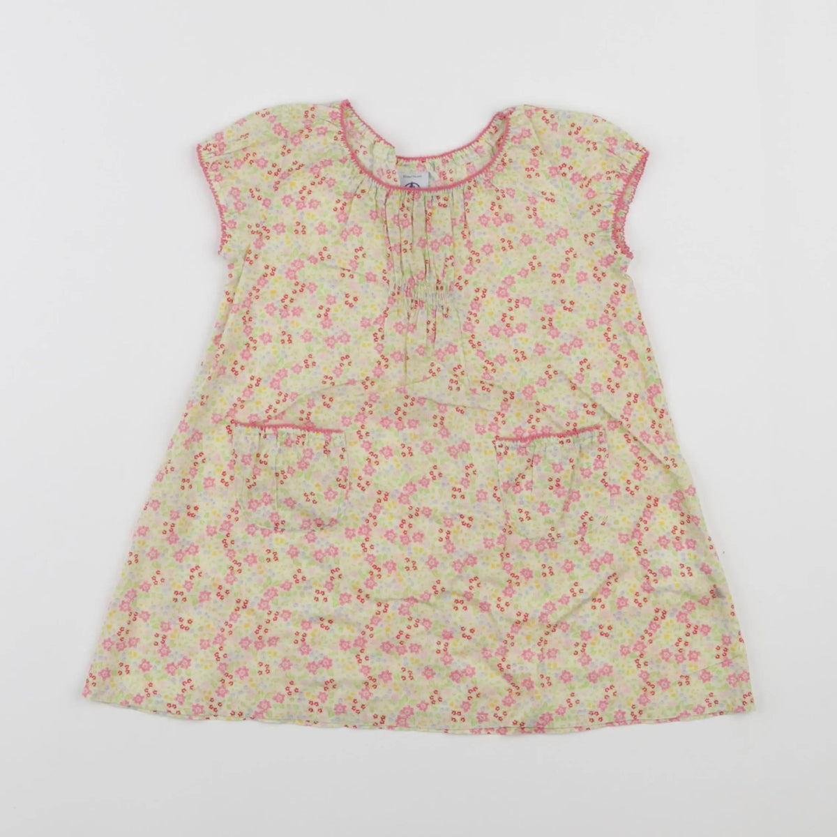 Petit Bateau - robe multicolore - 12 mois