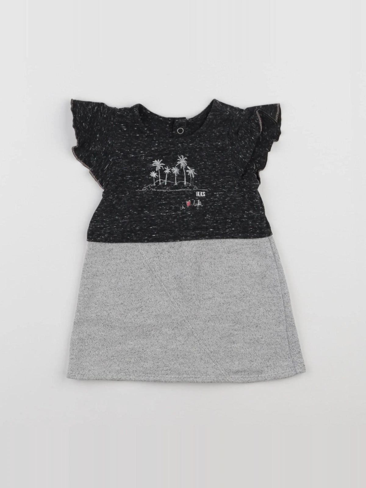 IKKS - robe gris - 6 mois