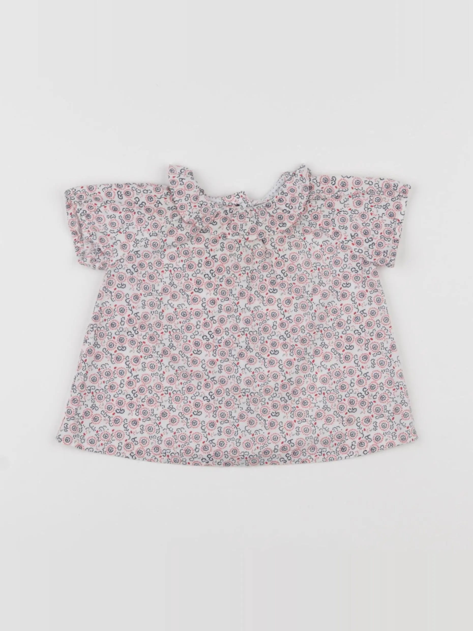 Petit Bateau - blouse multicolore - 6 mois