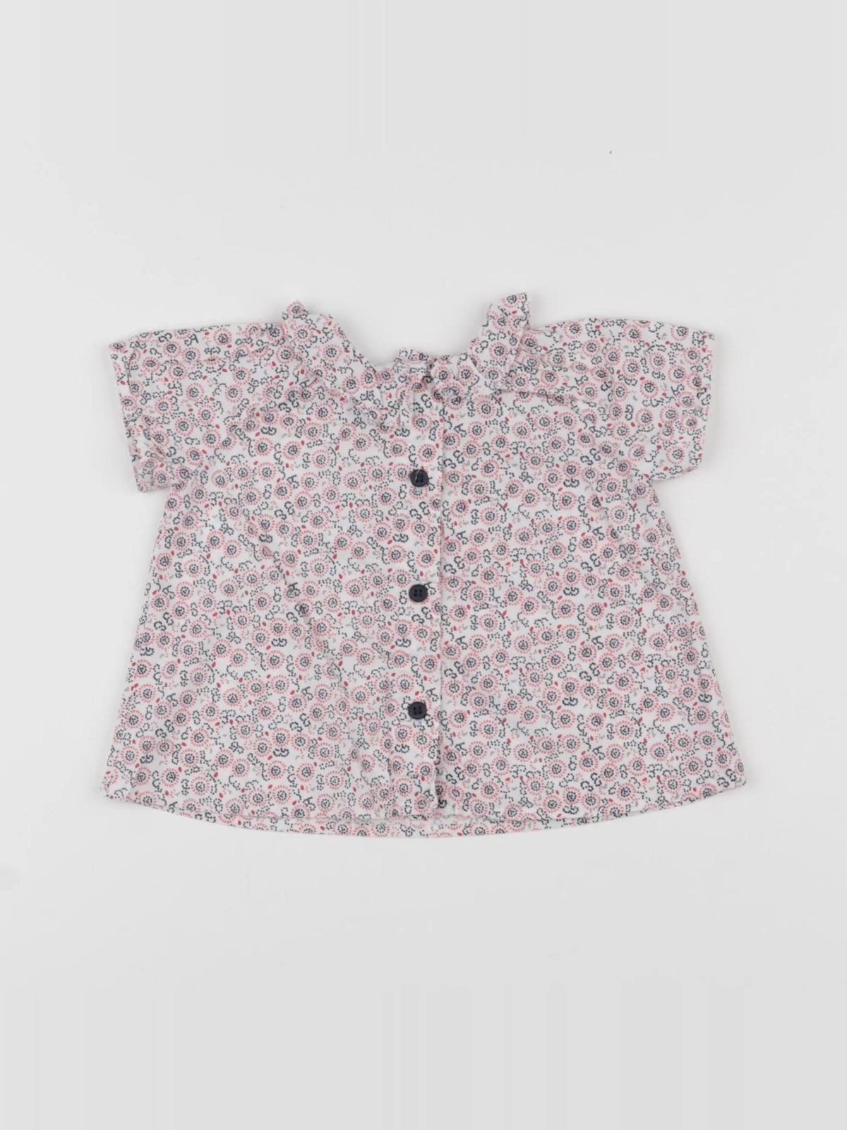 Petit Bateau - blouse multicolore - 6 mois