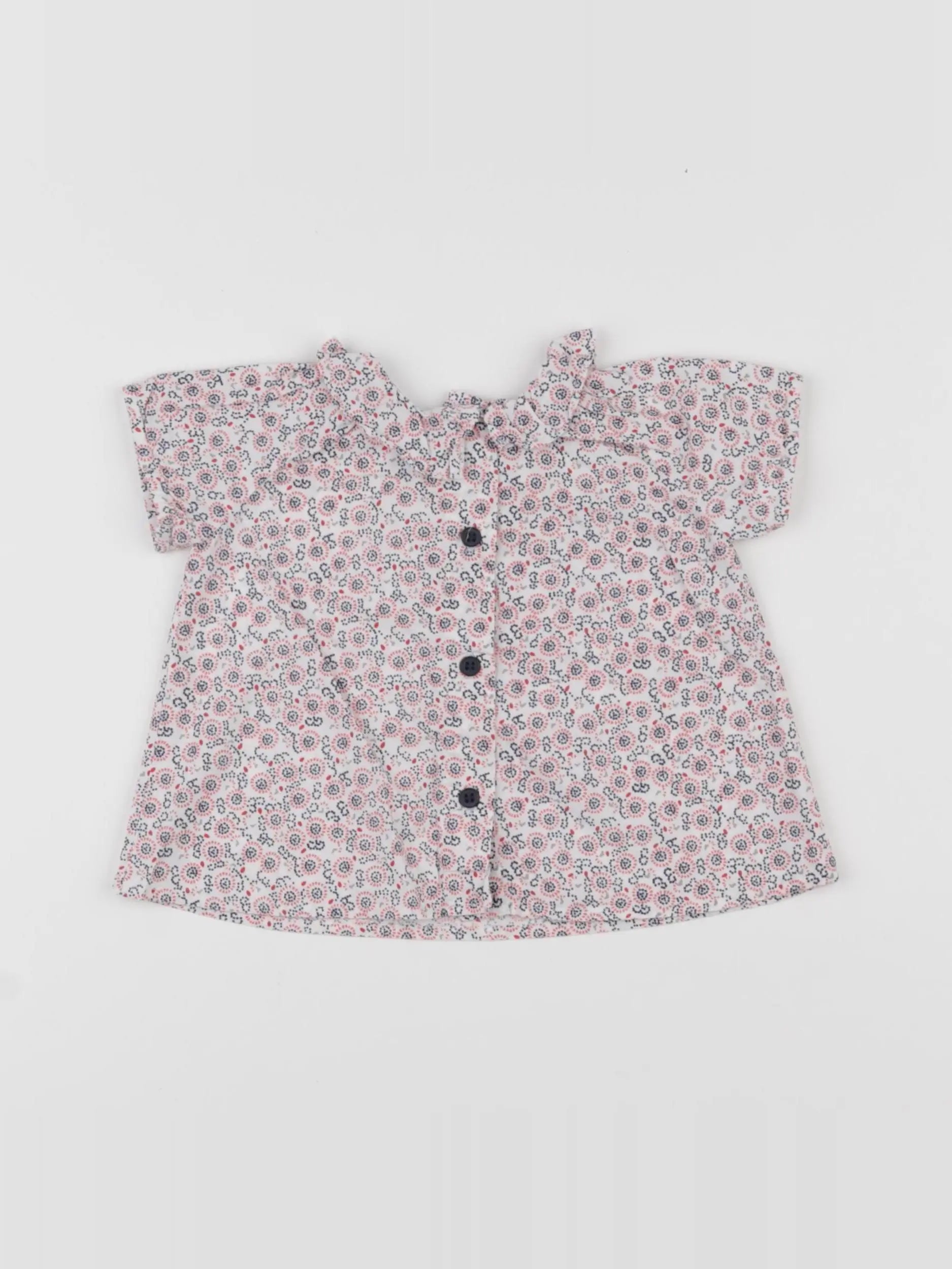 Petit Bateau - blouse multicolore - 6 mois