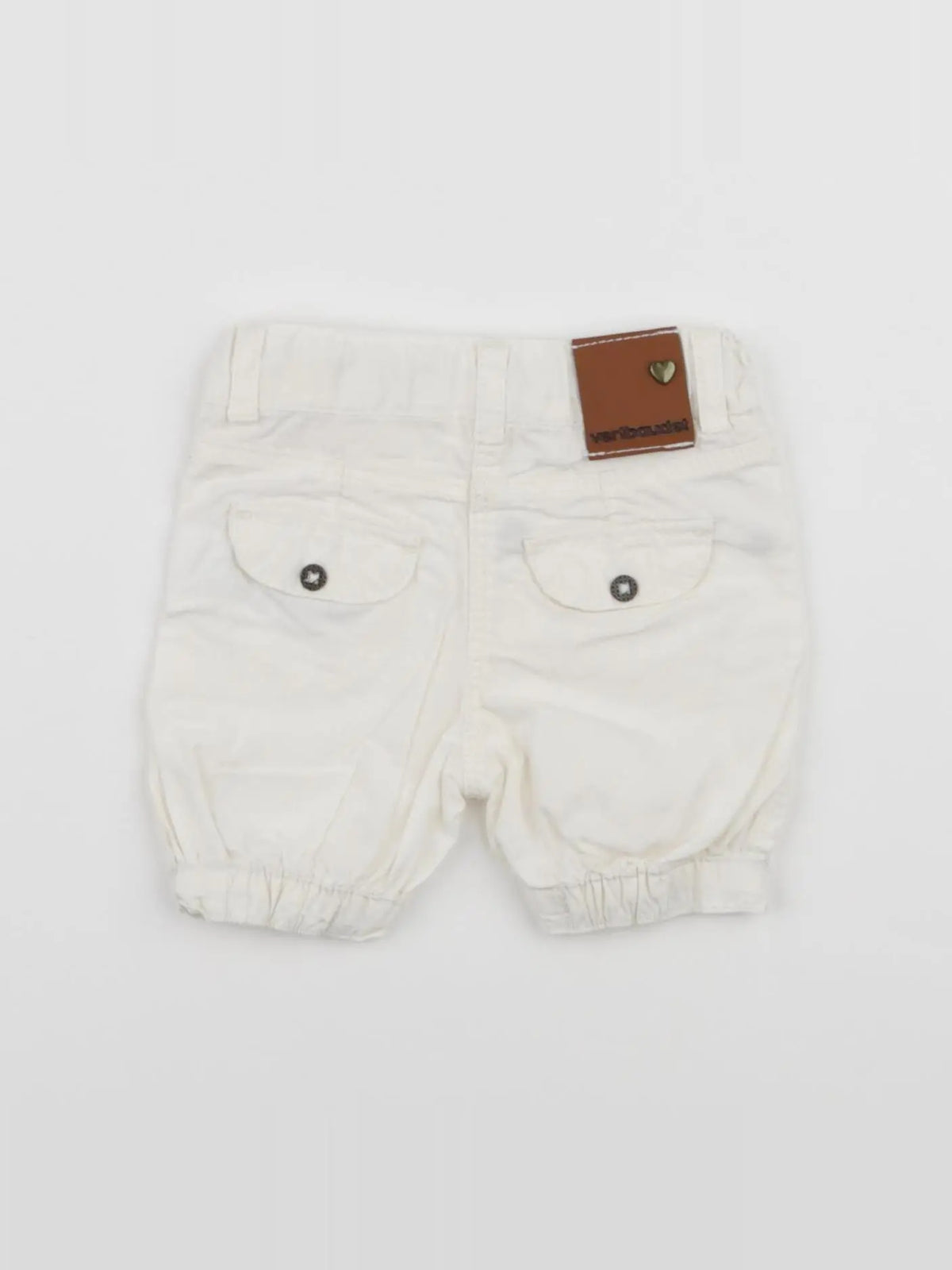 Vertbaudet - short blanc - 3 mois