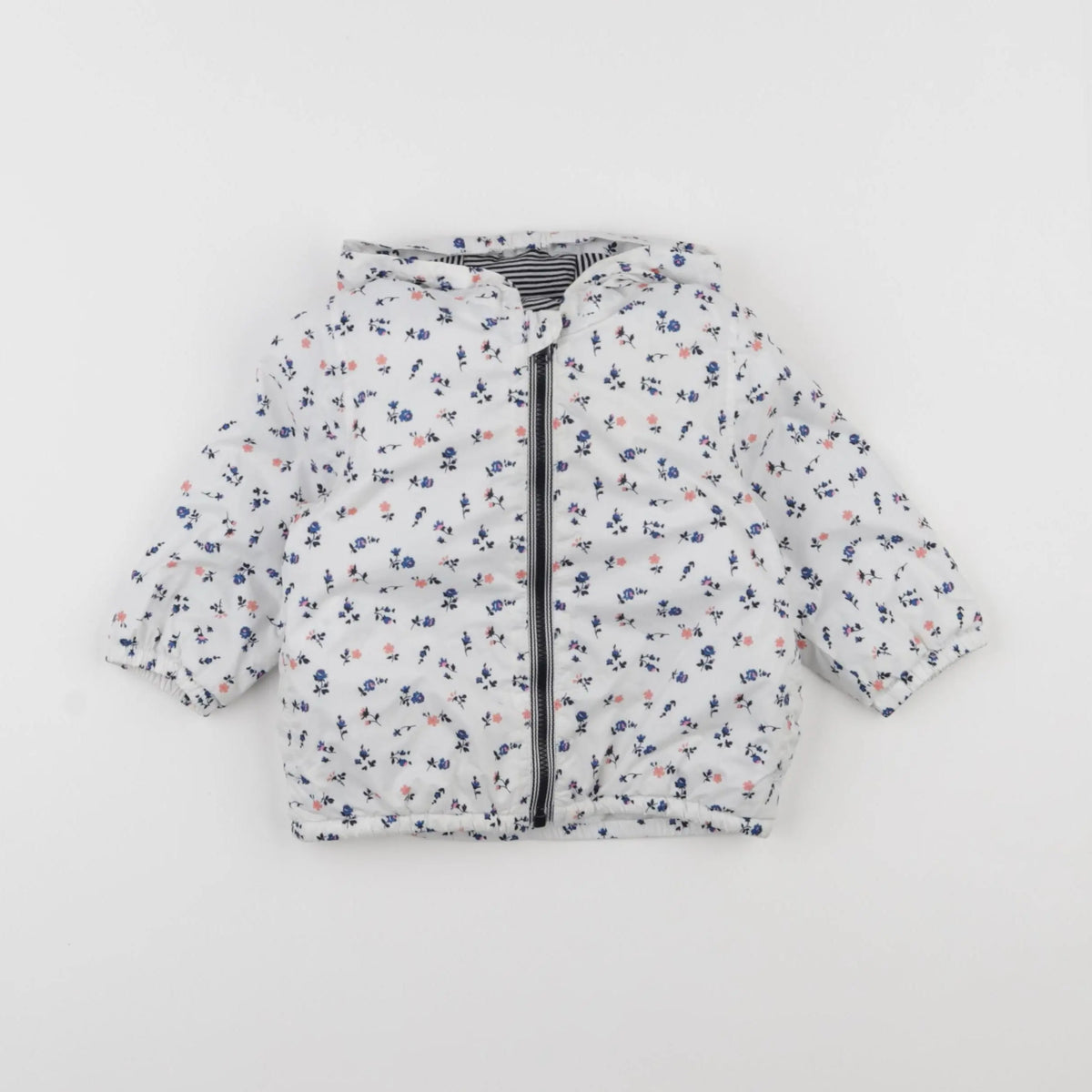 Petit Bateau - imperméable blanc - 12 mois