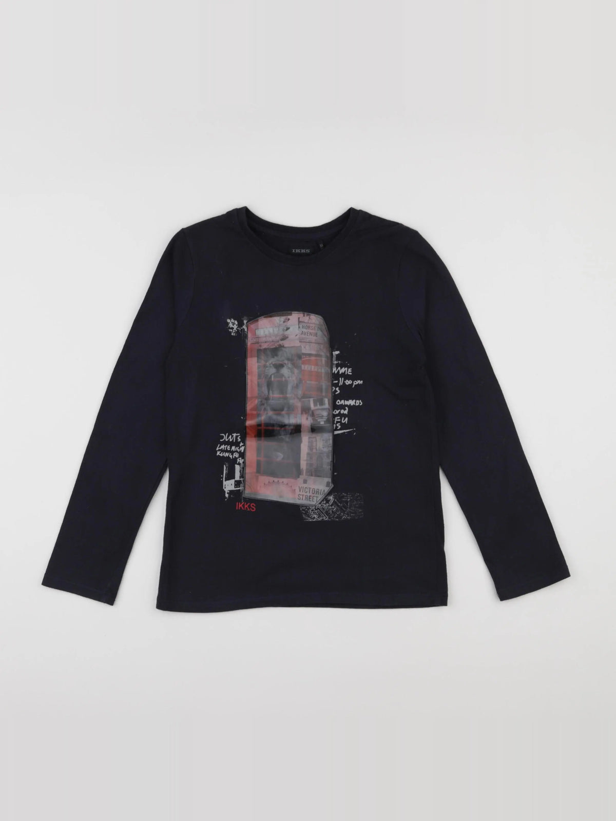 IKKS - tee-shirt bleu - 8 ans