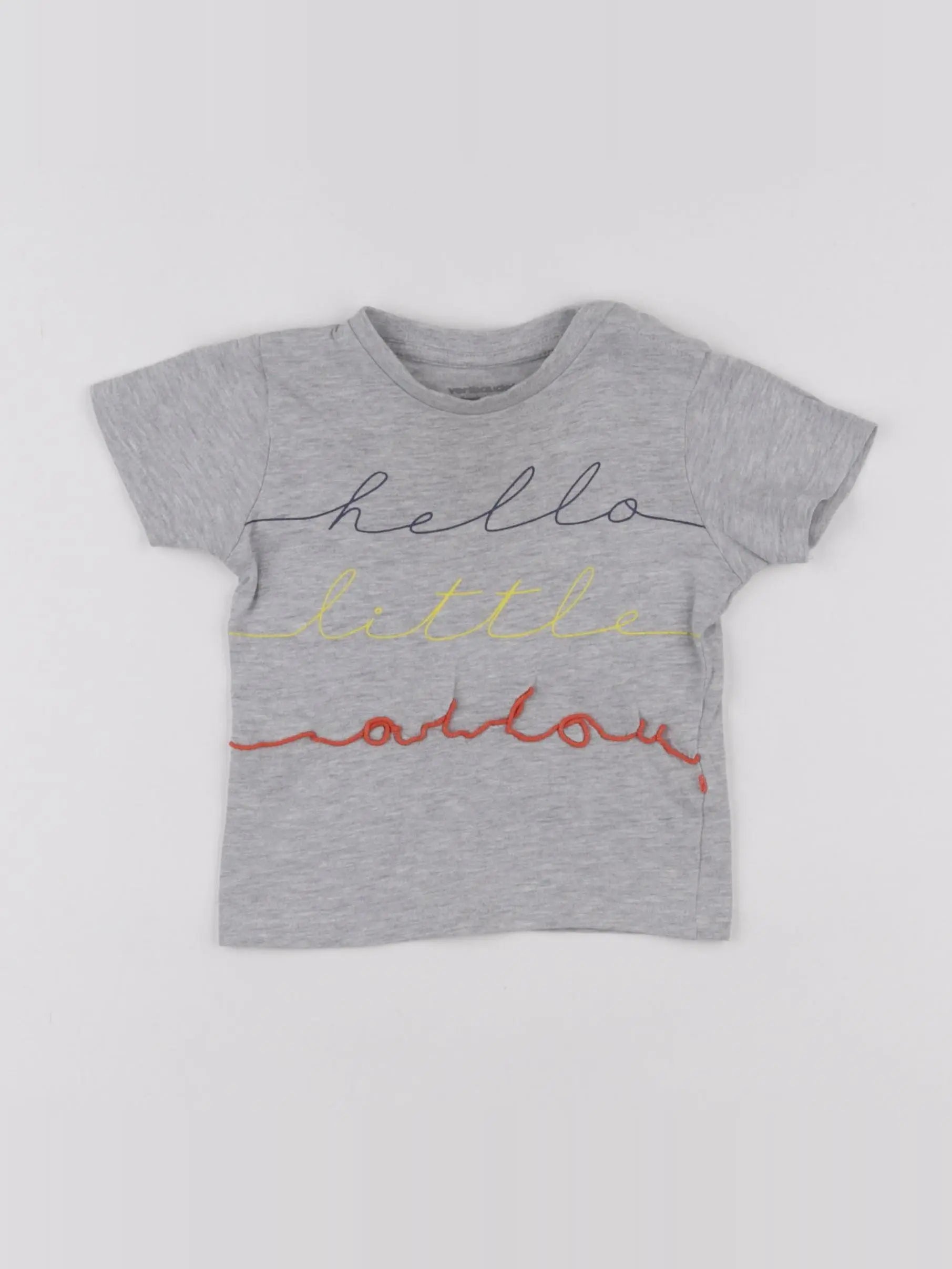 Vertbaudet - tee-shirt gris - 9 mois