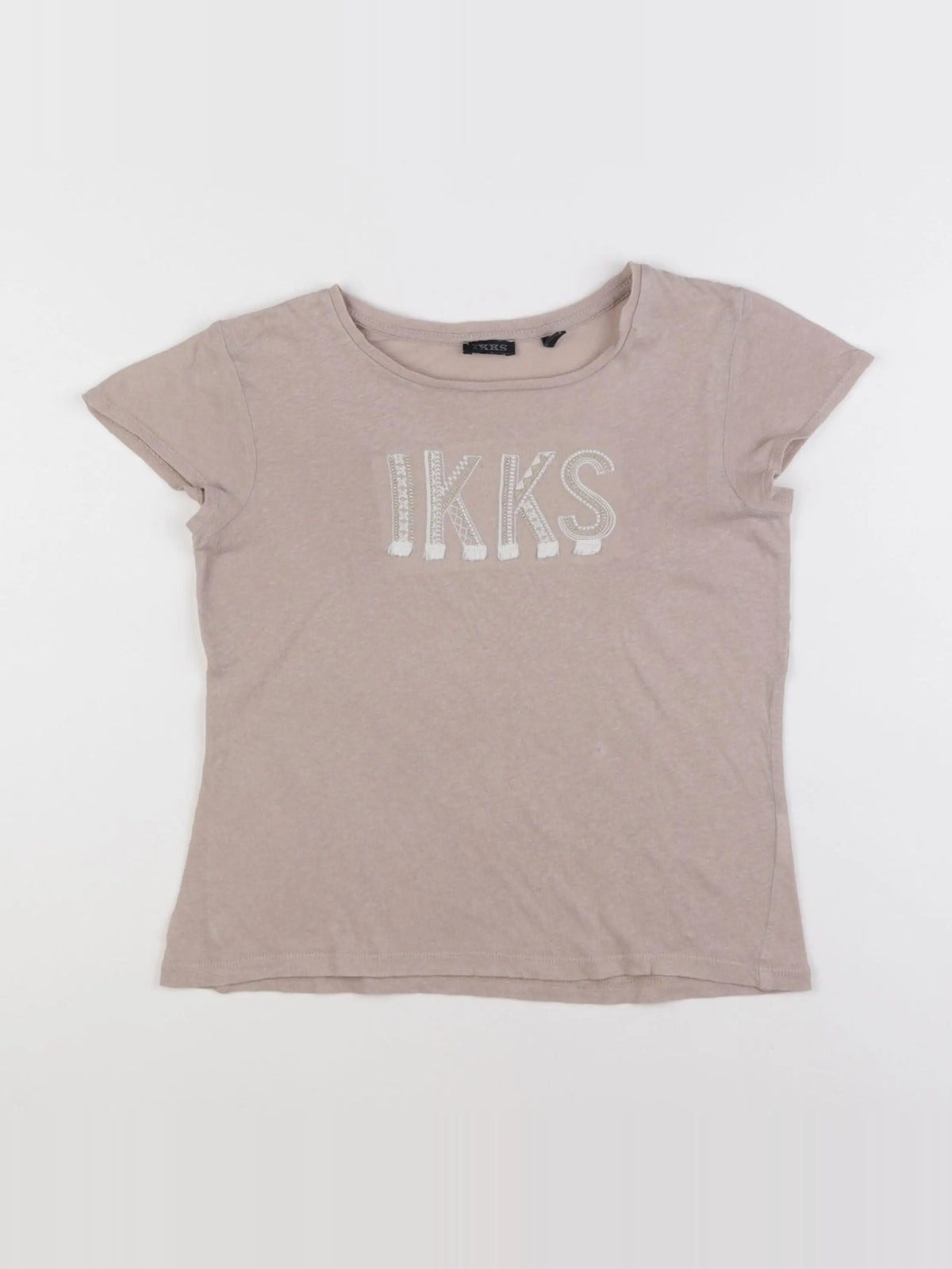 IKKS - tee-shirt beige - 8 ans