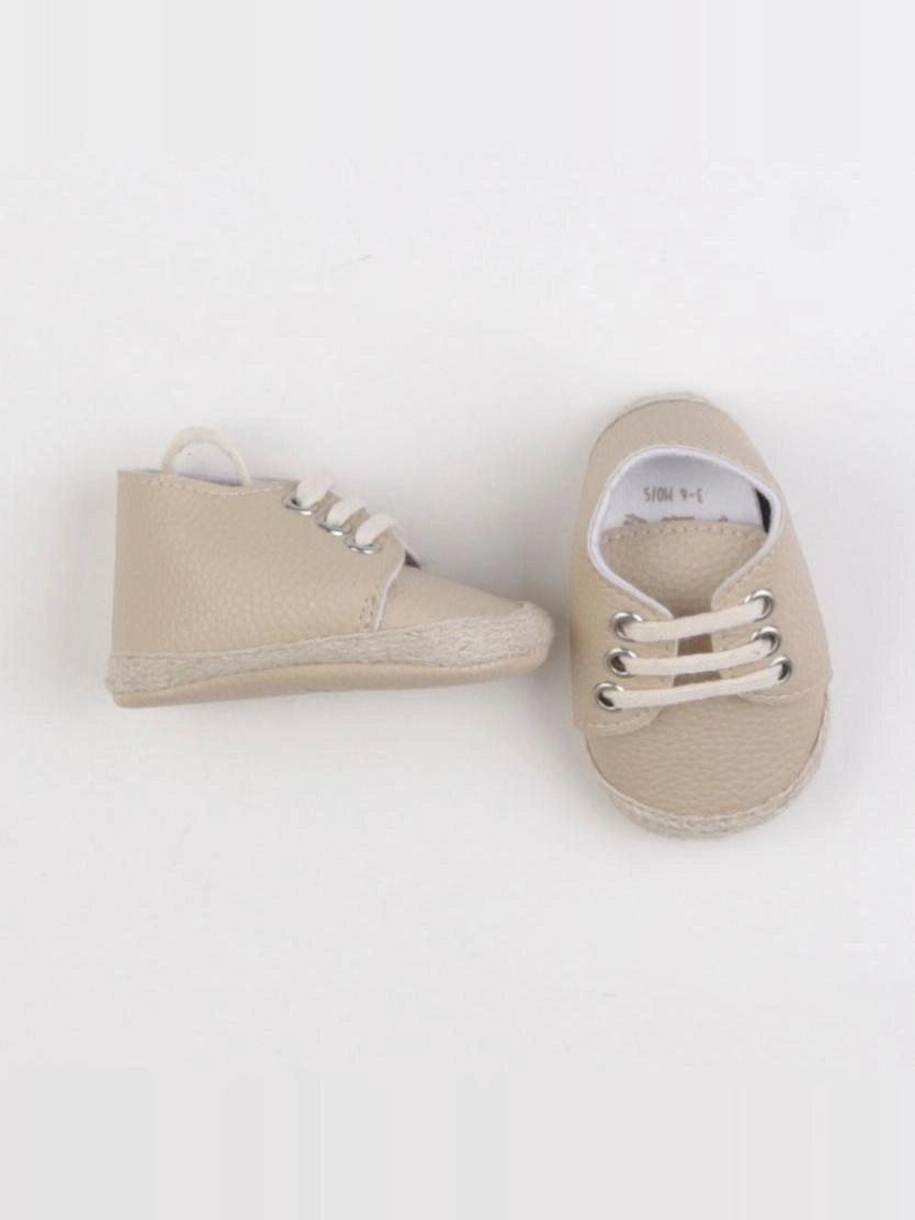 My Baby Factory - chaussons beige - pointure 17 - 3-6 mois