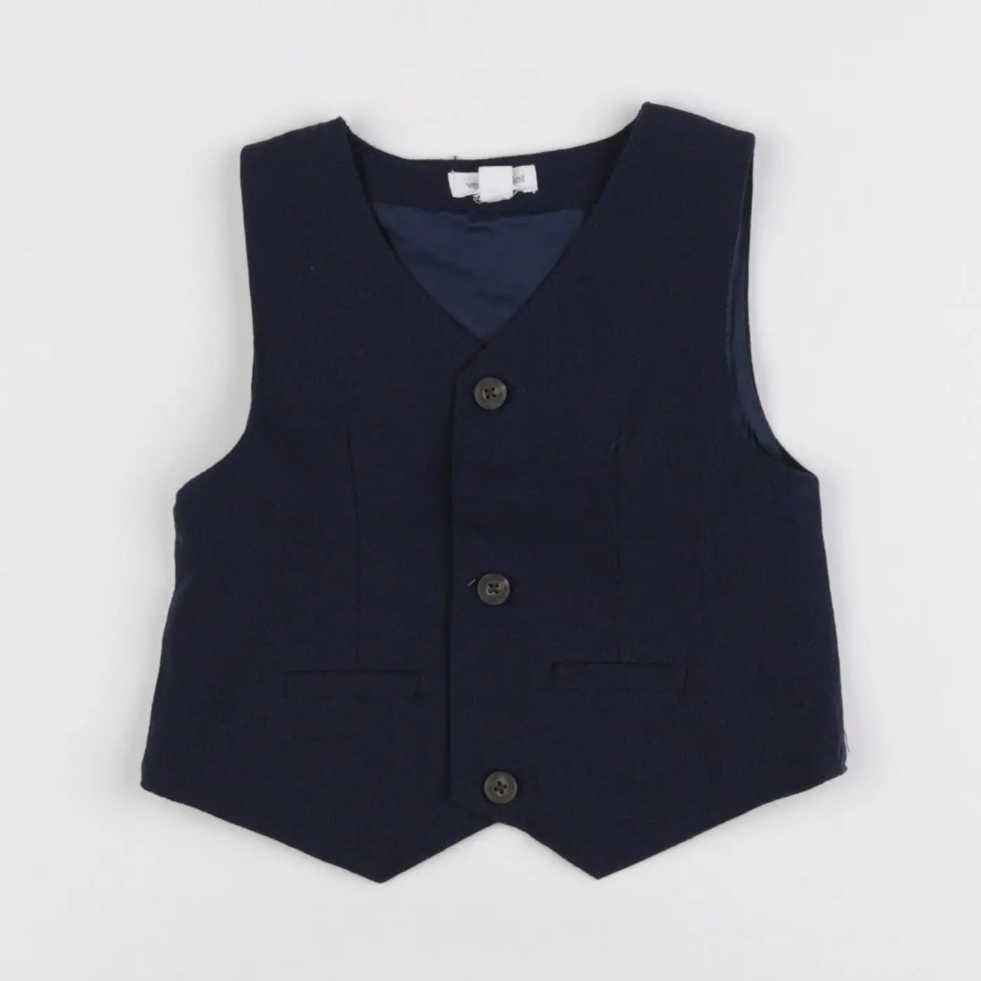 Vertbaudet - gilet bleu - 9 mois