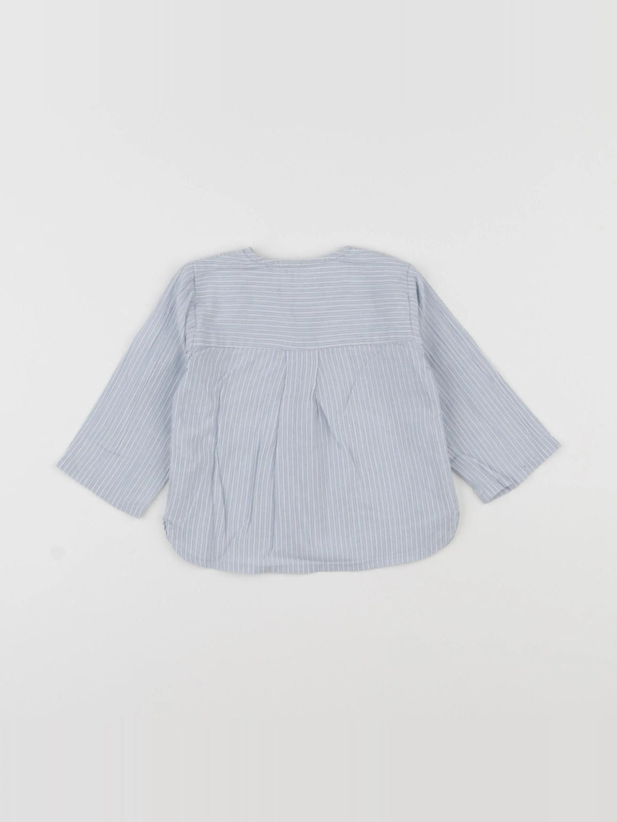 Louis Louise - chemise bleu, blanc - 6 mois