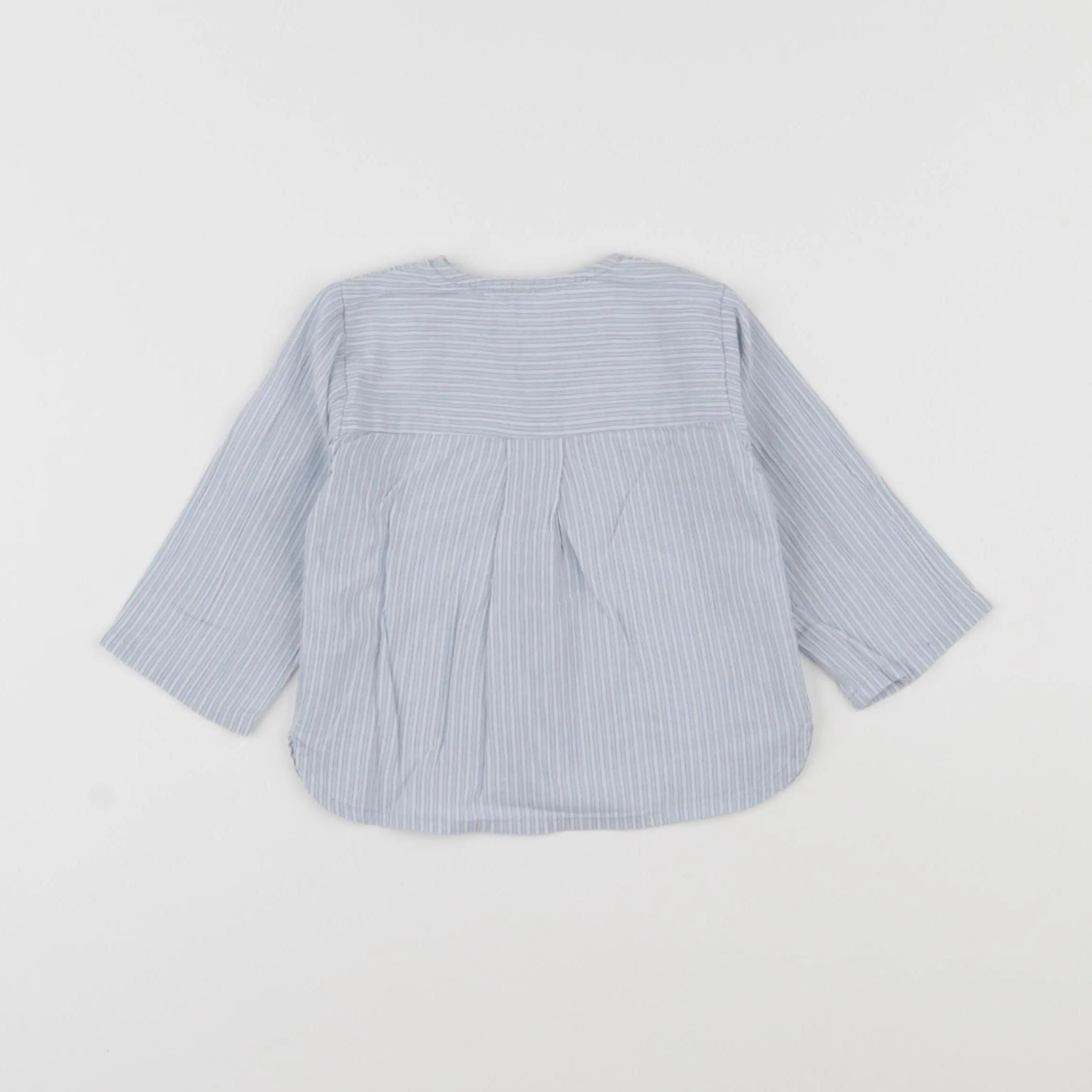Louis Louise - chemise bleu, blanc - 6 mois