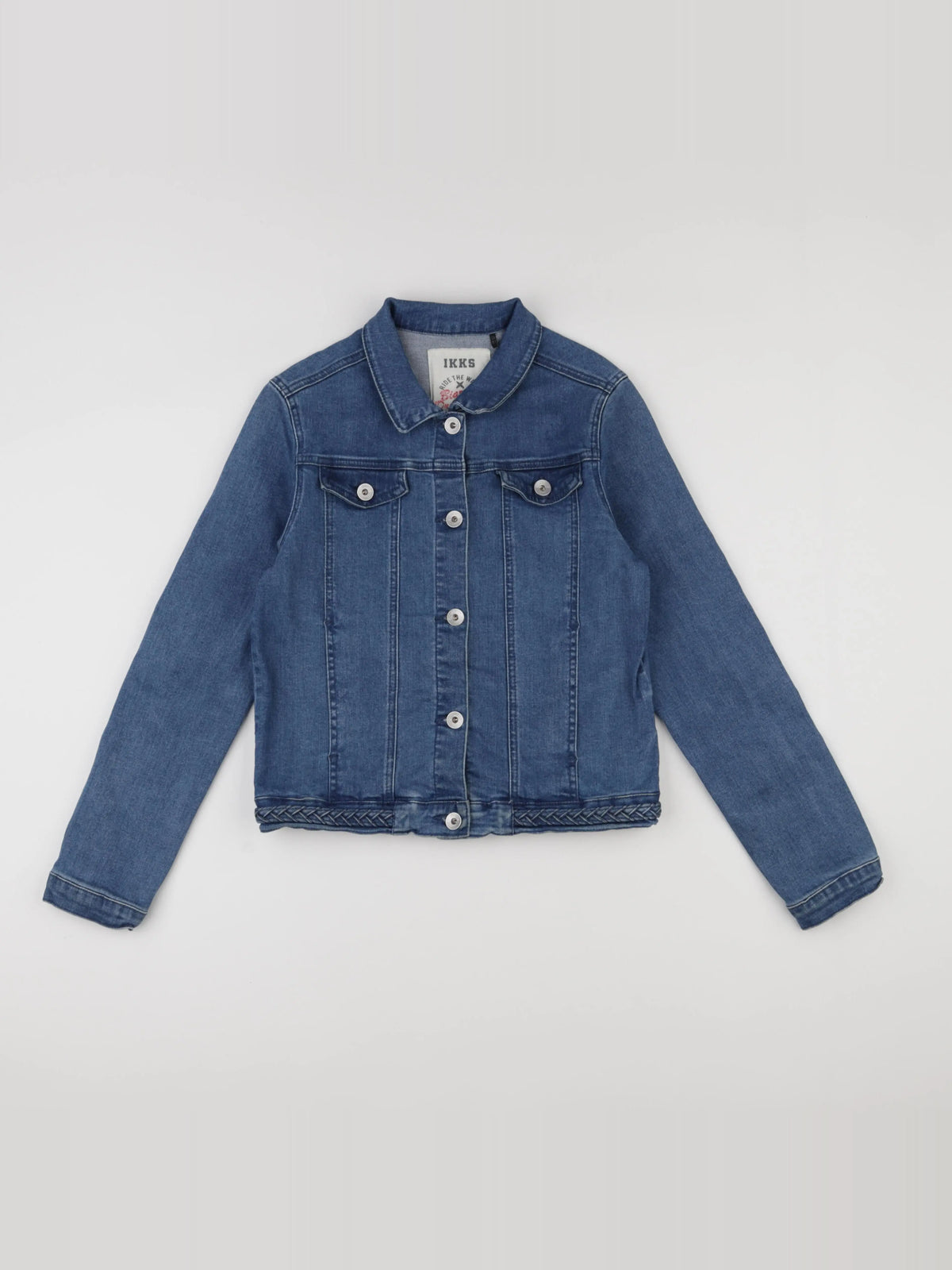IKKS - veste imprimé au dos bleu - 12 ans