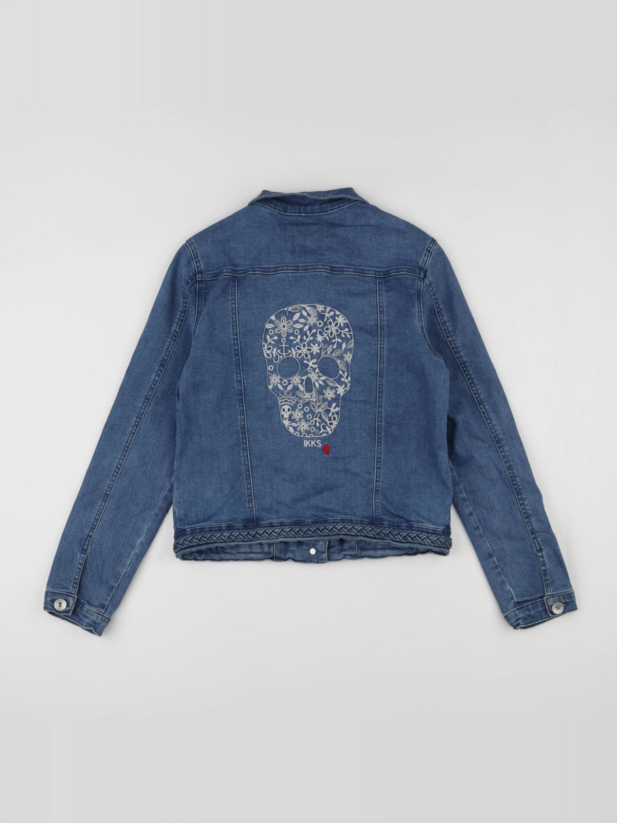 IKKS - veste imprimé au dos bleu - 12 ans
