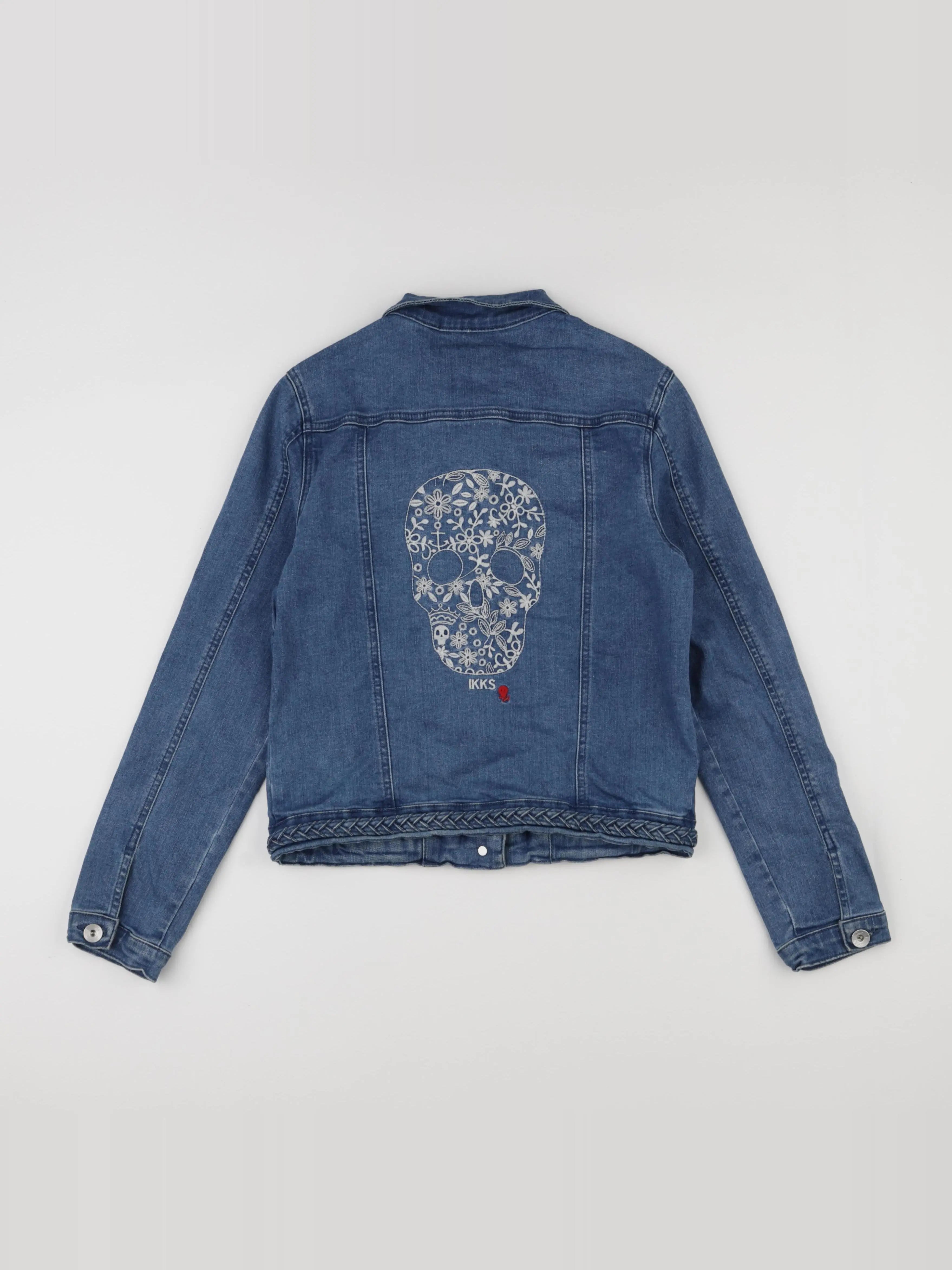 IKKS - veste imprimé au dos bleu - 12 ans