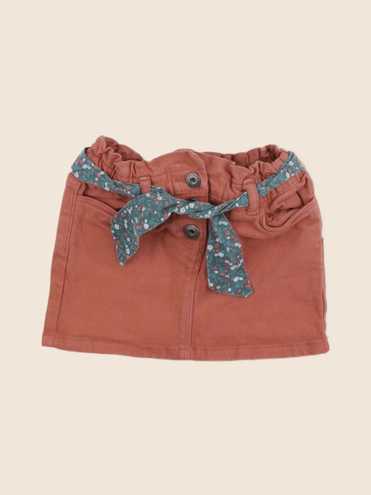 Vertbaudet - jupe rouge - 2 ans