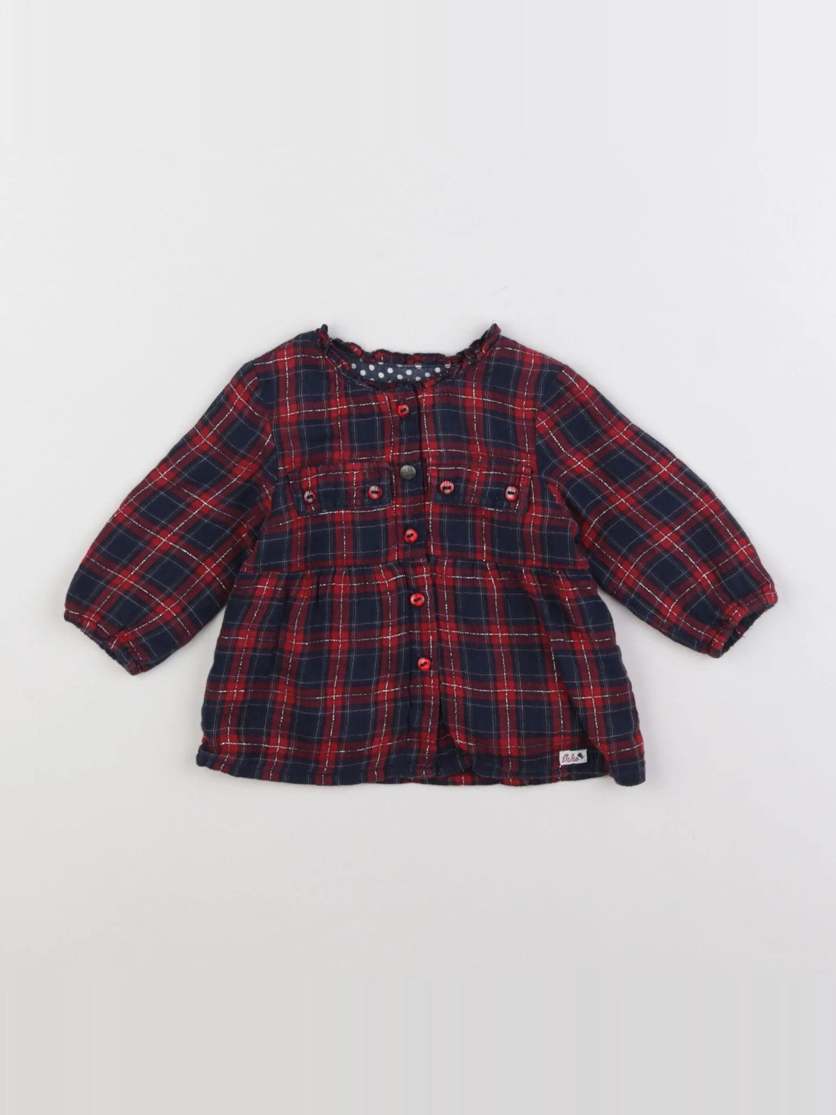 IKKS - robe rouge, bleu - 3 mois