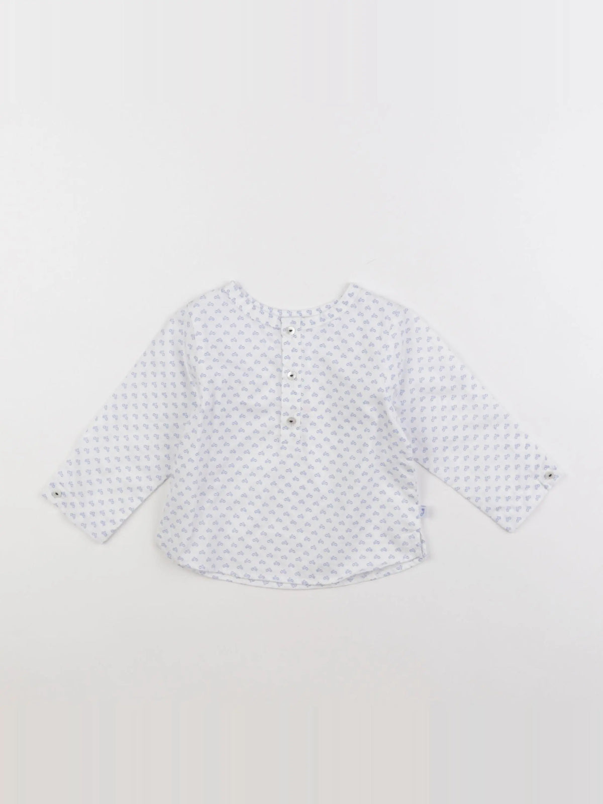 Jacadi - chemise bleu - 12 mois
