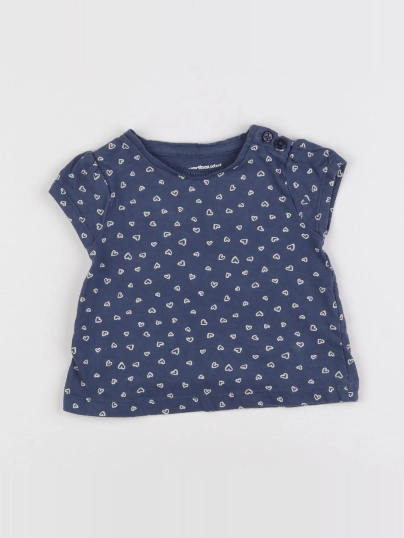 Vertbaudet - tee-shirt bleu - 3 mois