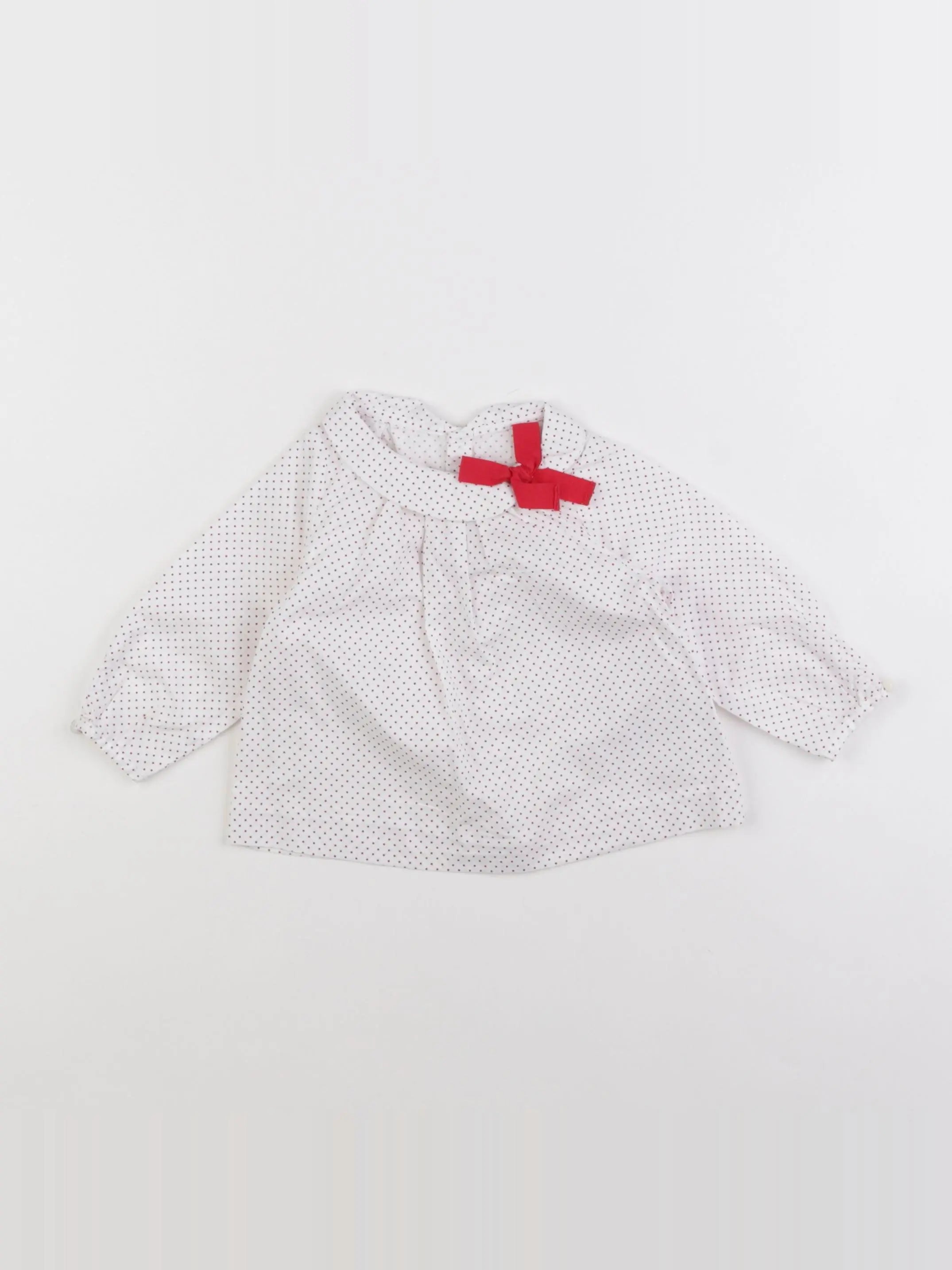 Jacadi - blouse rouge - 6 mois
