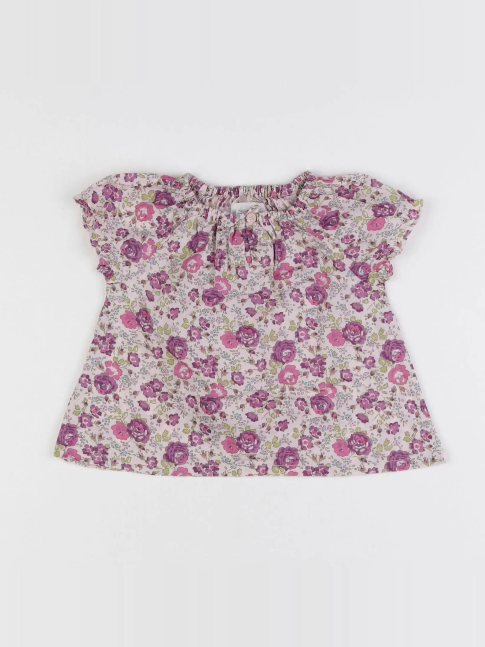Jacadi - blouse liberty rose - 12 mois