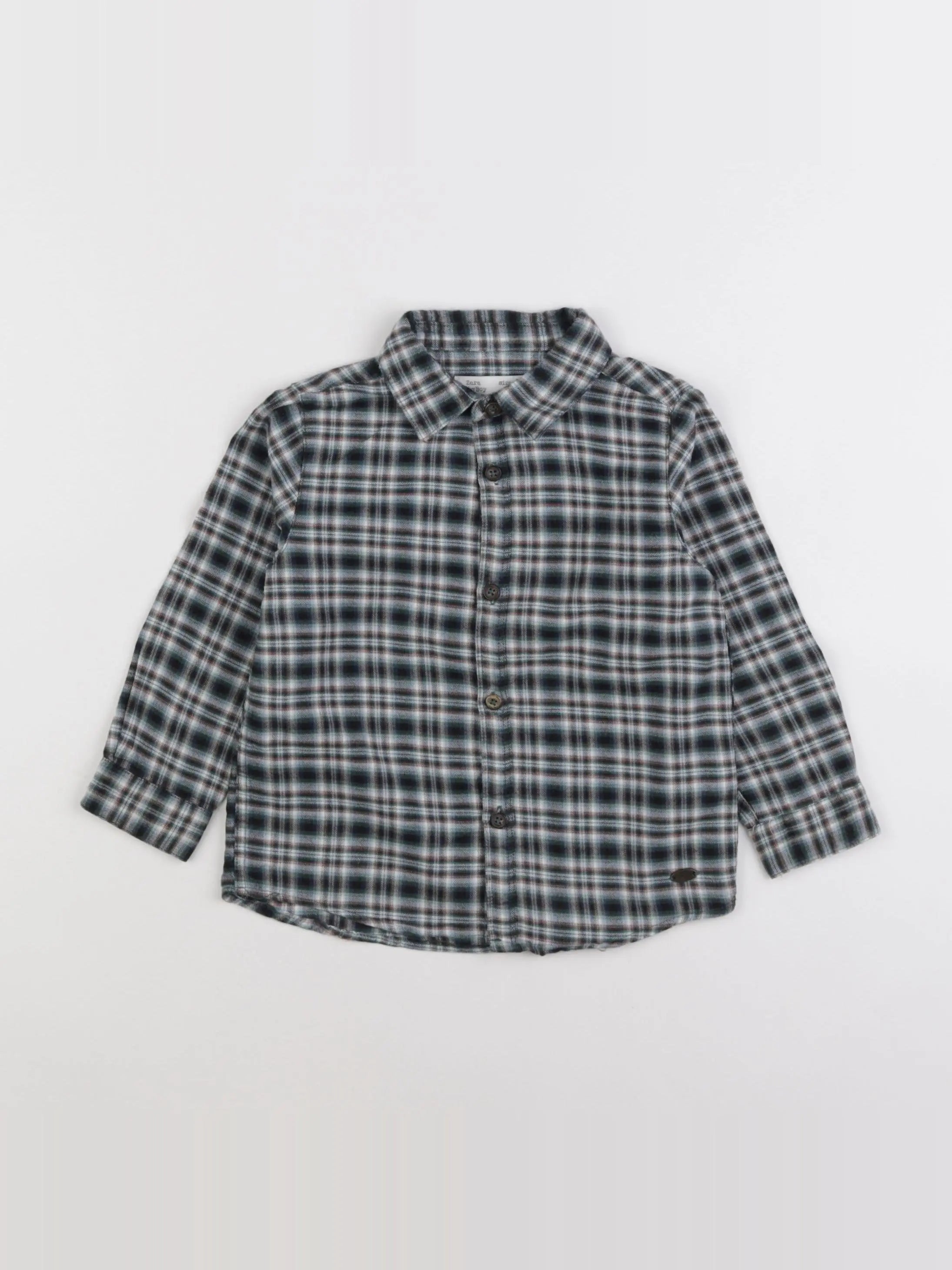 Zara - chemise vert - 18 mois à 2 ans