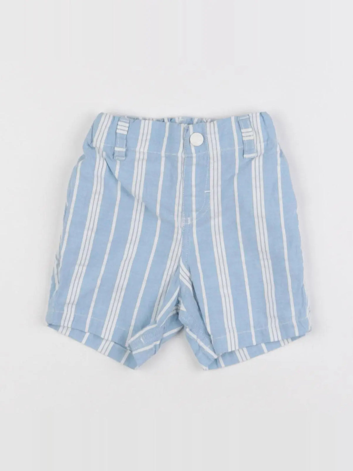 Petit Bateau - short bleu - 6 mois