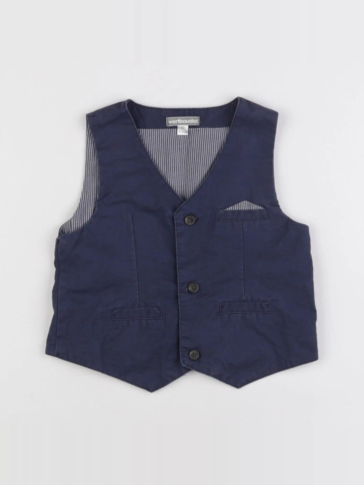 Vertbaudet - gilet bleu - 2 ans