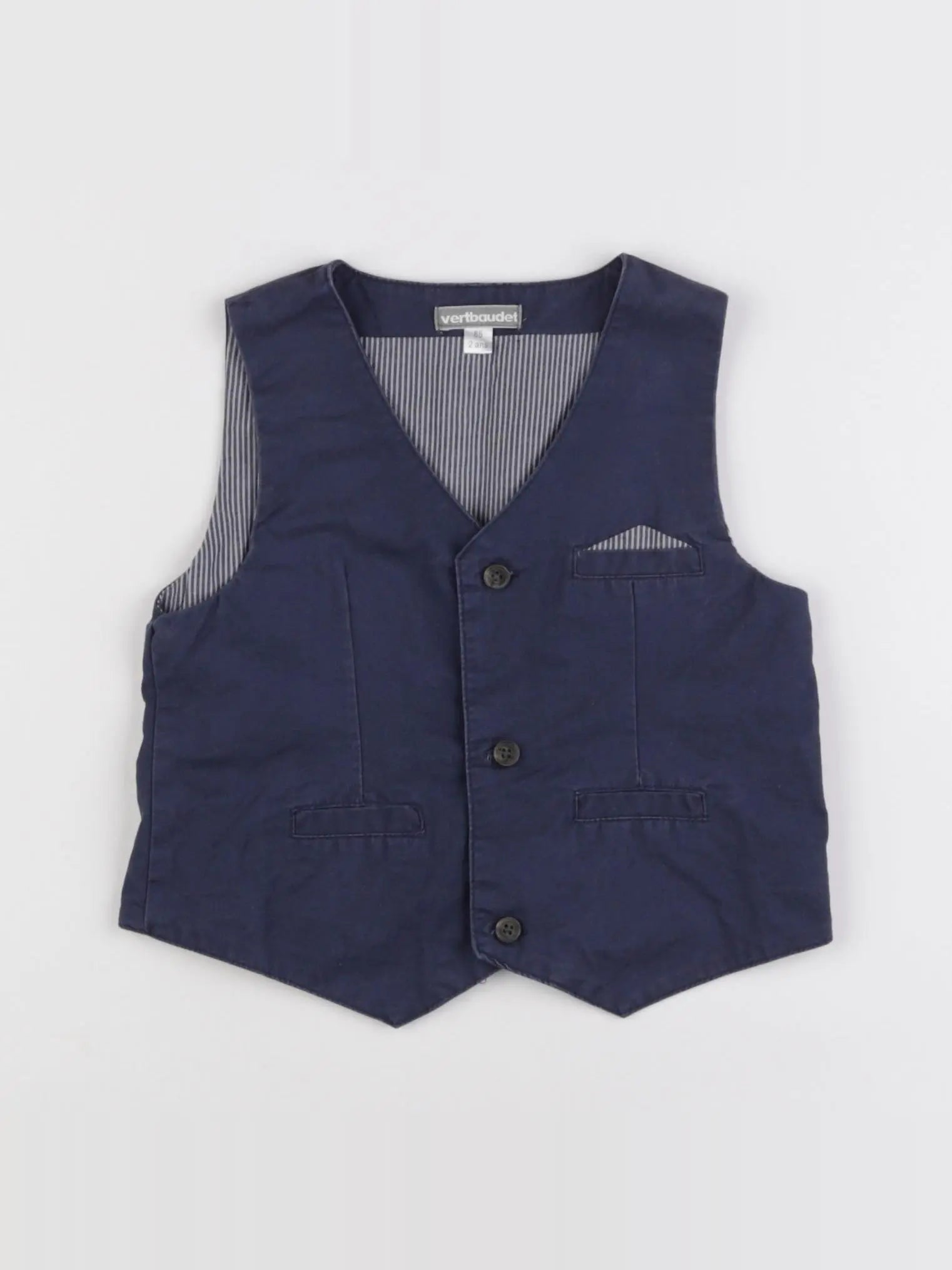 Vertbaudet - gilet bleu - 2 ans