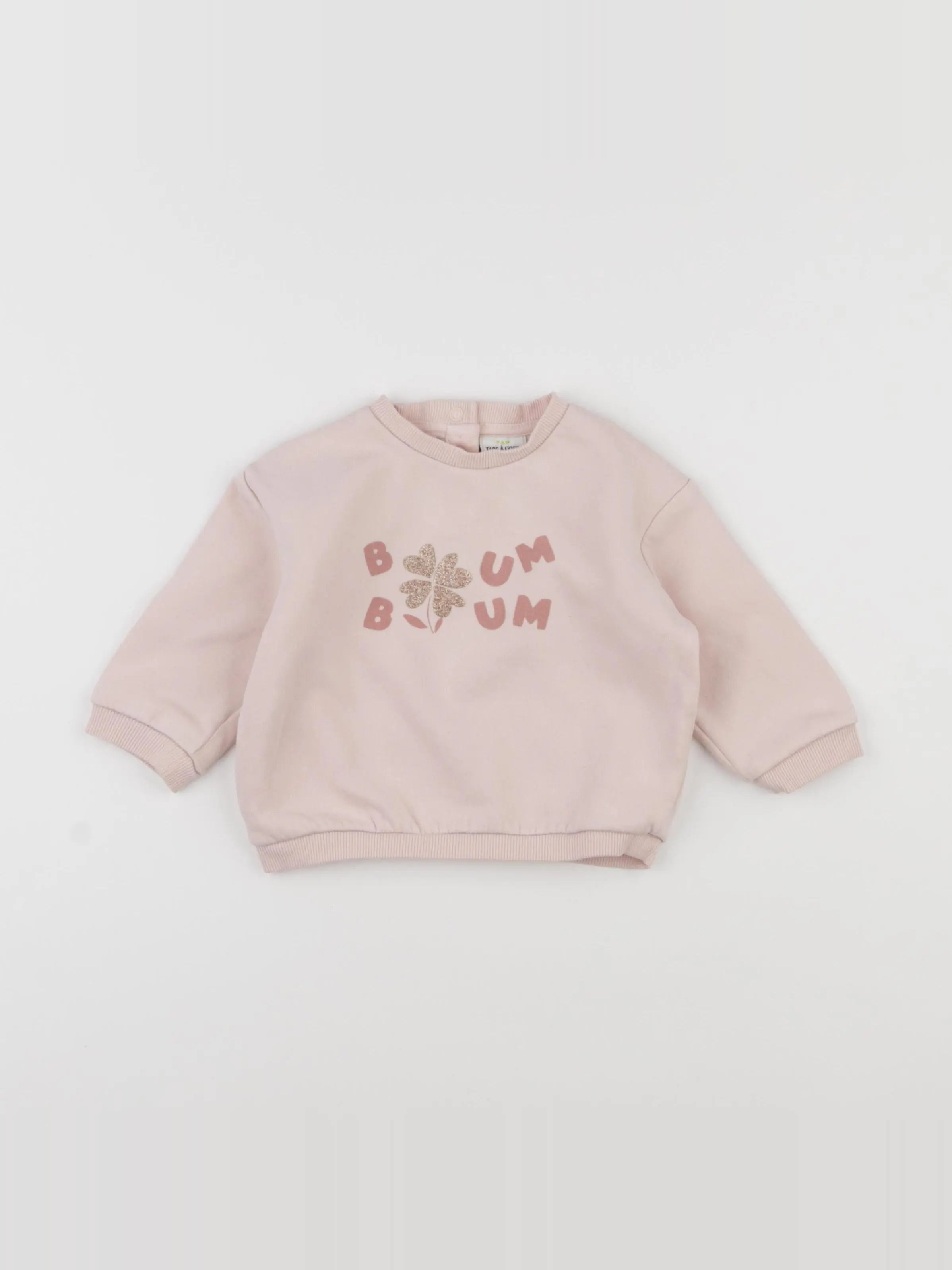 Tape à l'oeil - sweat rose - 9 mois