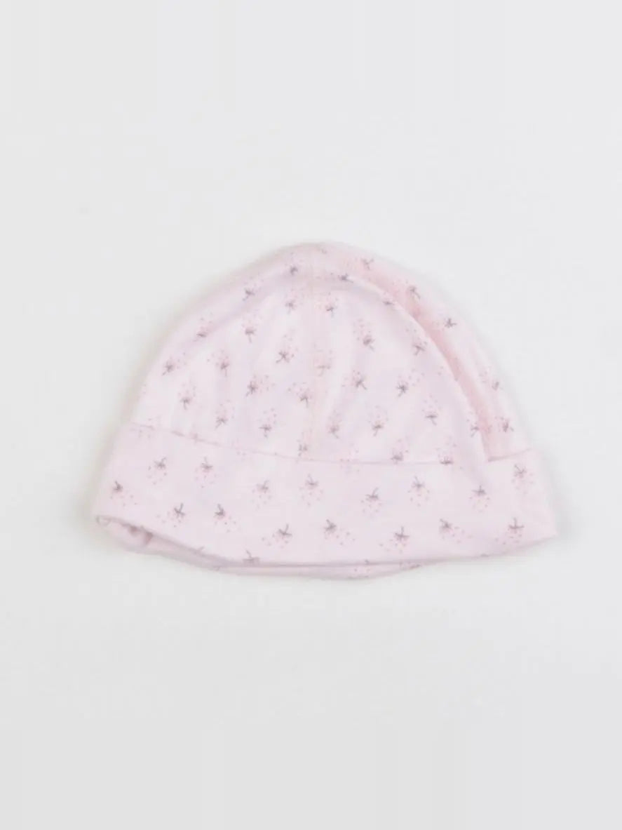 Petit Bateau - bonnet rose - 12 mois