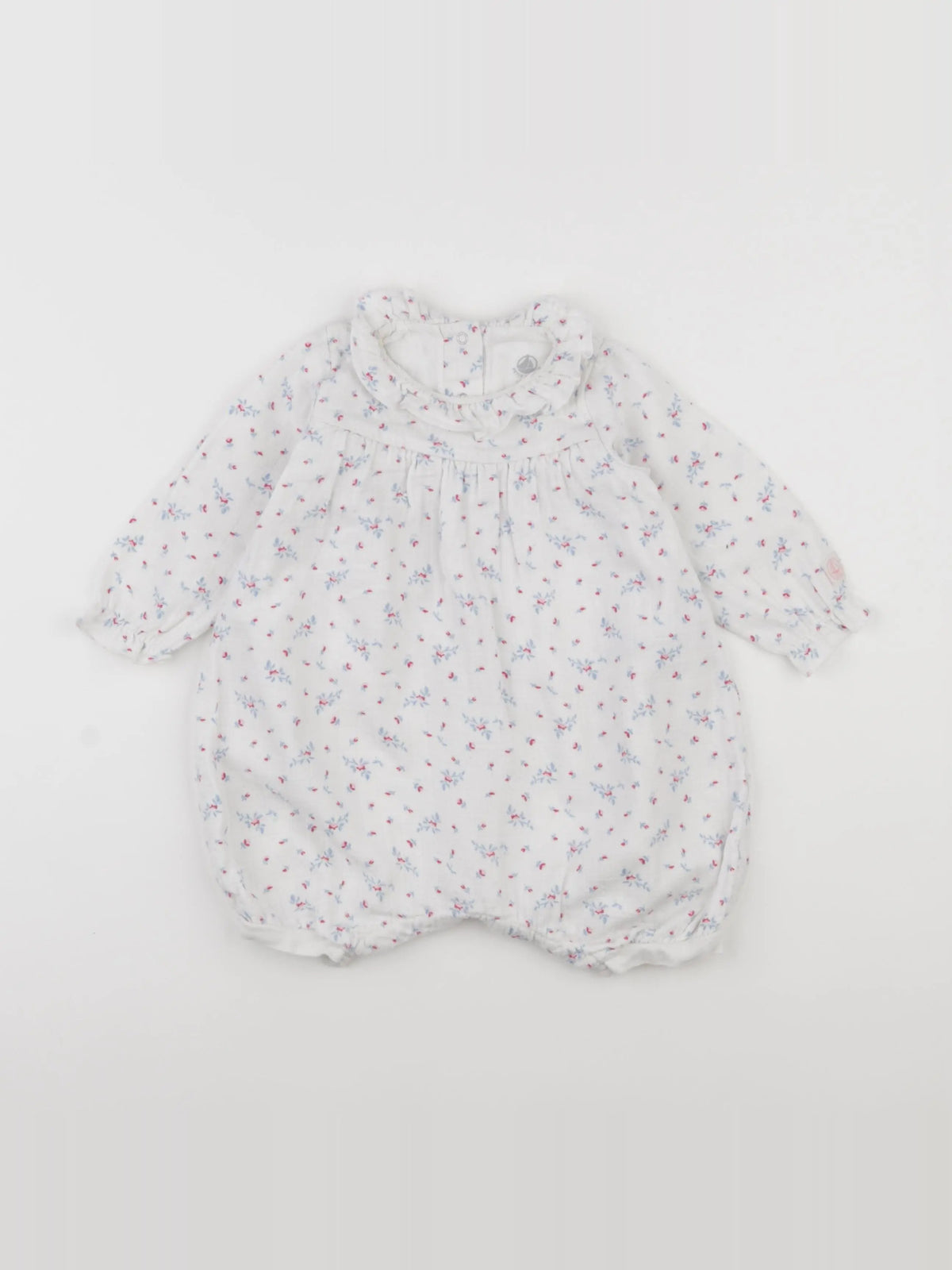 Petit Bateau - combinaison blanc - 12 mois