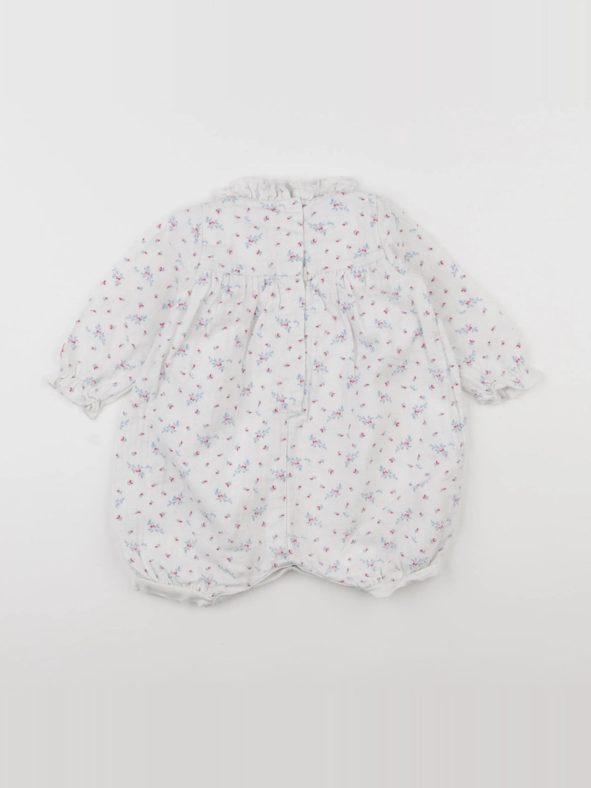 Petit Bateau - combinaison blanc - 12 mois
