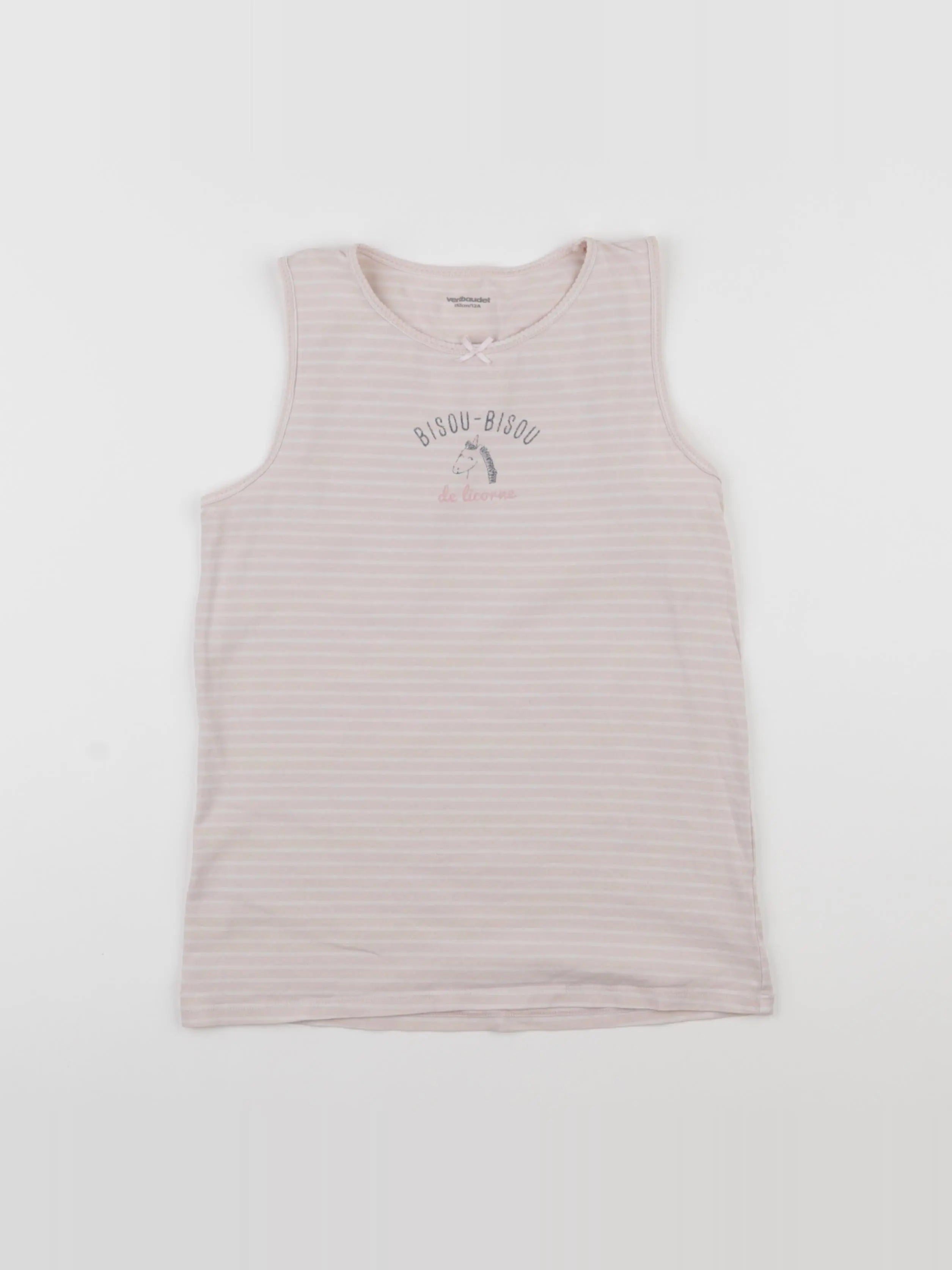 Vertbaudet - maillot de corps rose - 12 ans