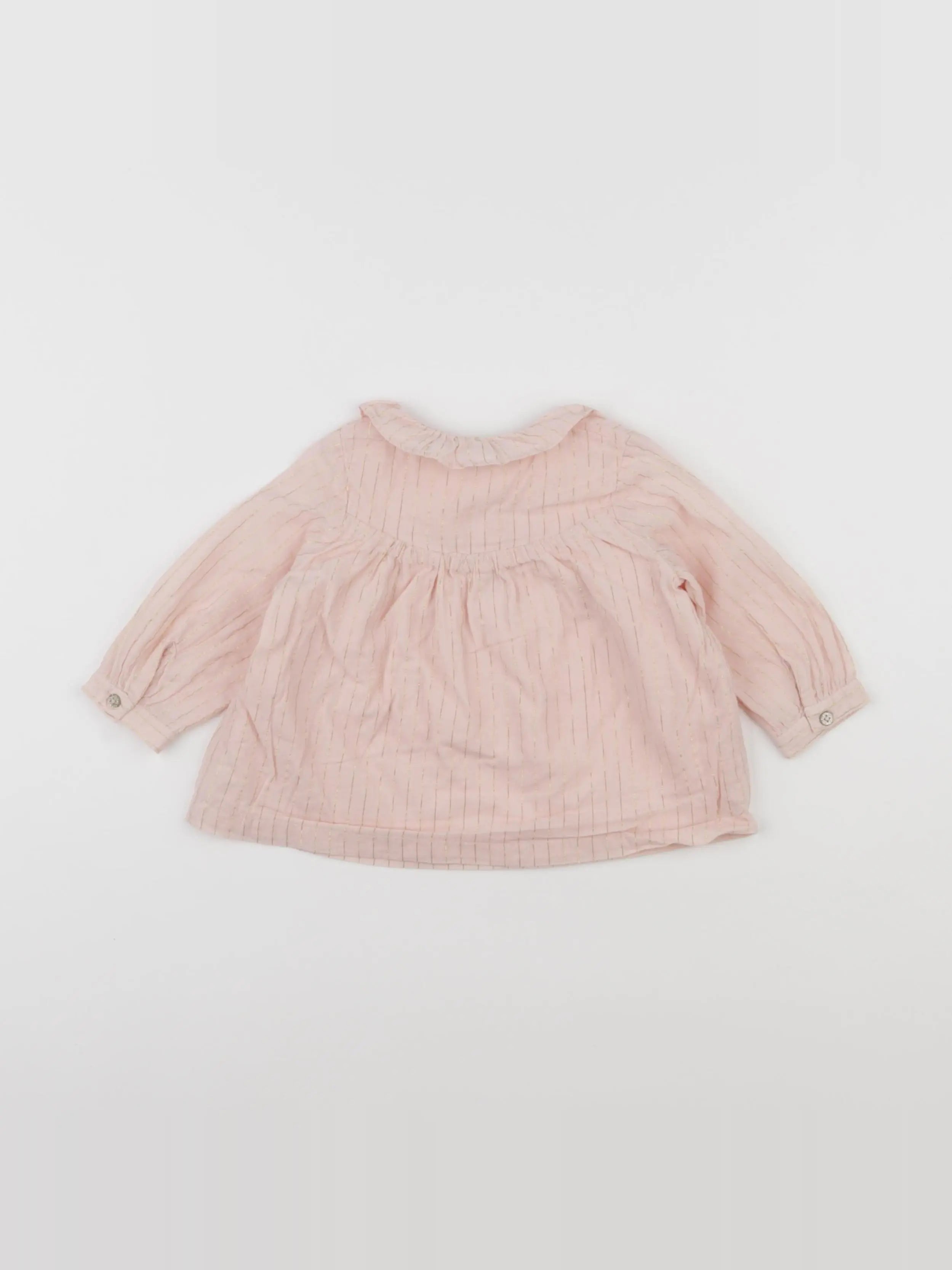 Tape à l'oeil - blouse or, rose - 6 mois