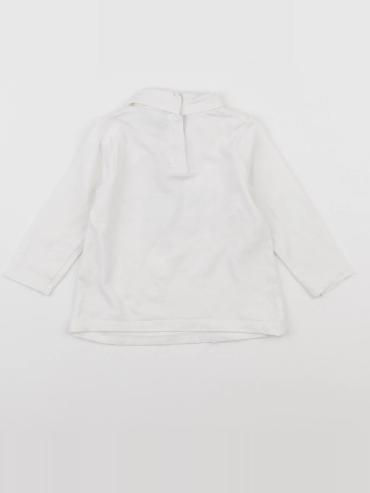 Tape à l'oeil - sous-pull blanc - 6 mois