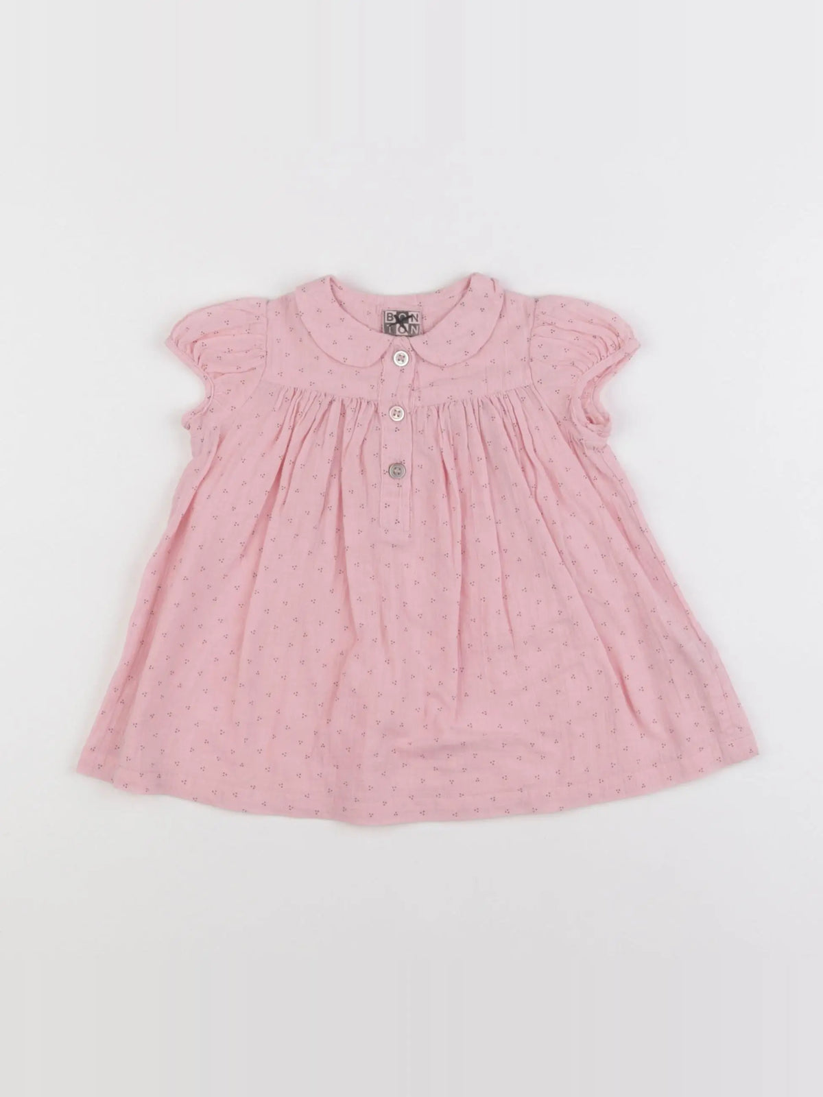 Bonton - robe rose - 6 mois