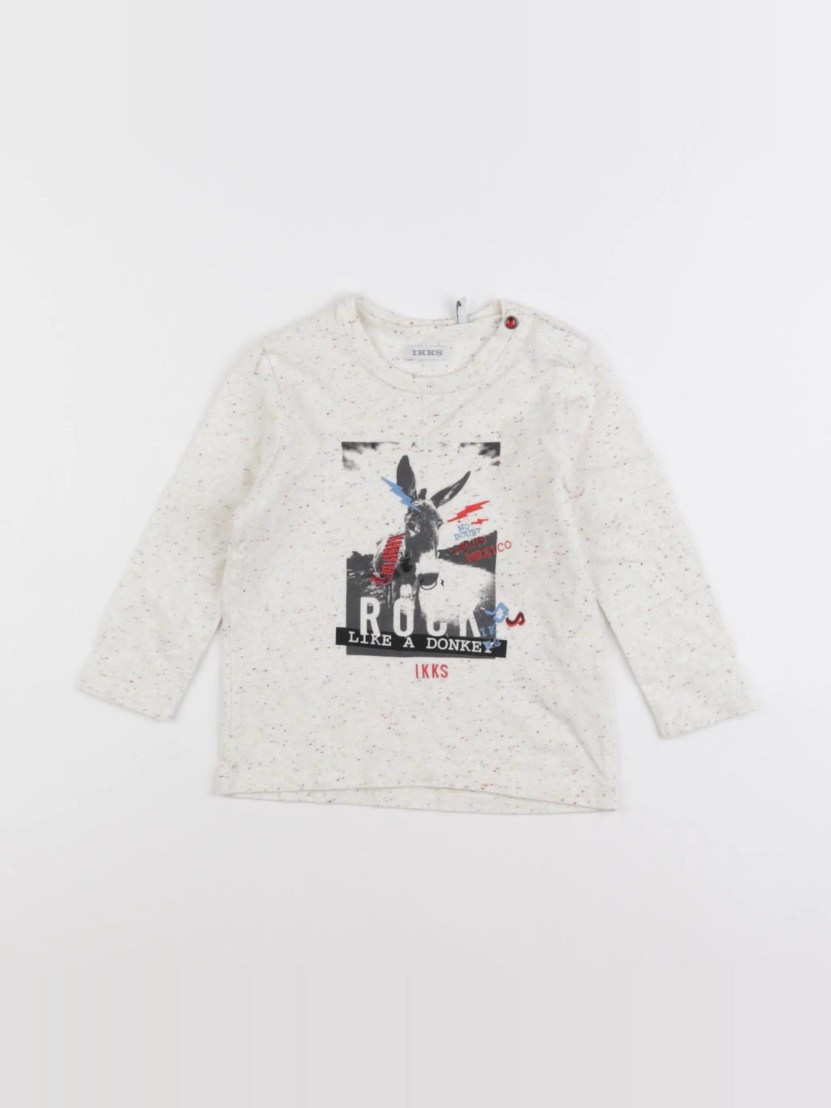 IKKS - tee-shirt beige - 18 mois