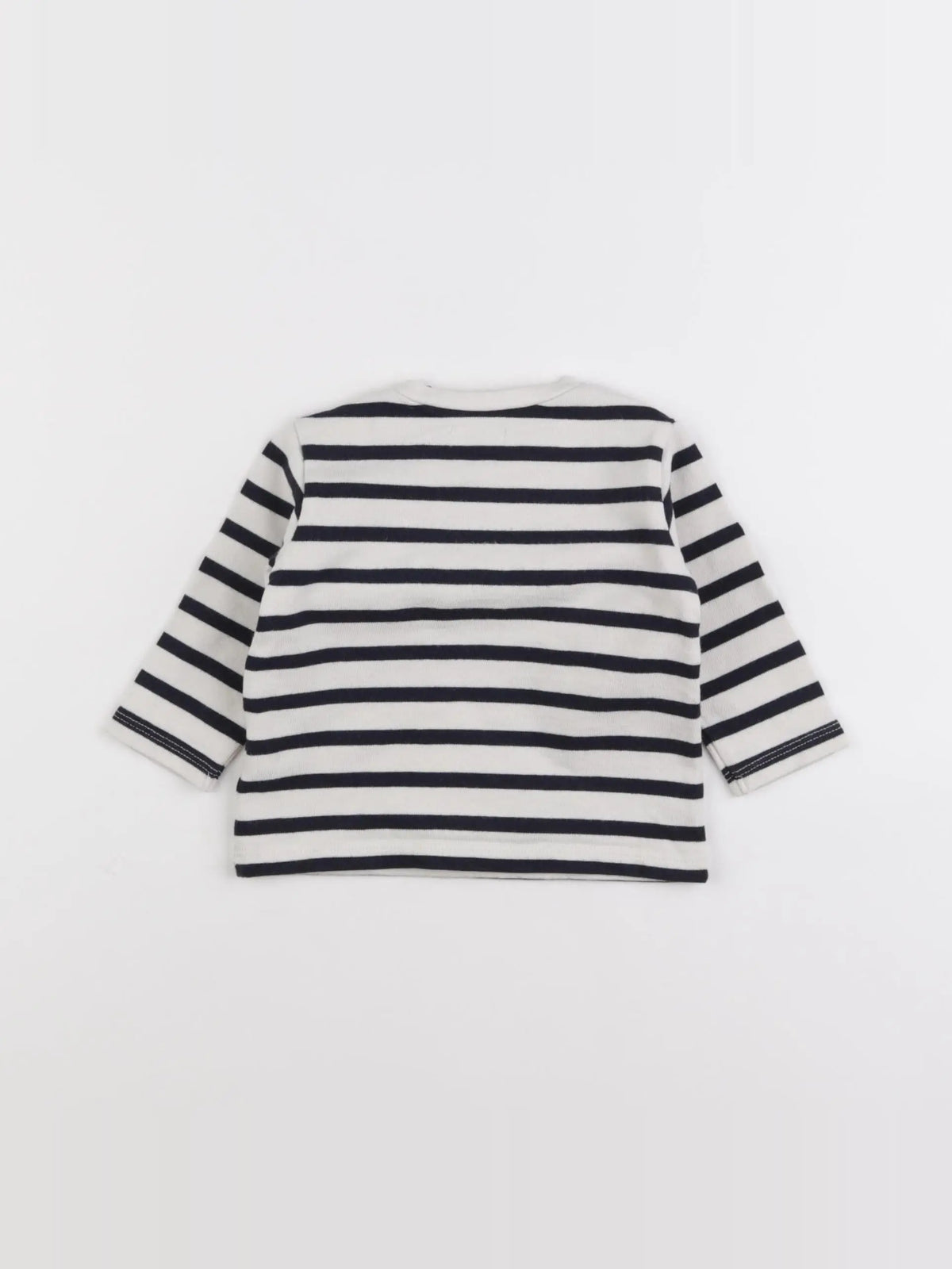 IKKS - tee-shirt bleu, blanc - 6 mois