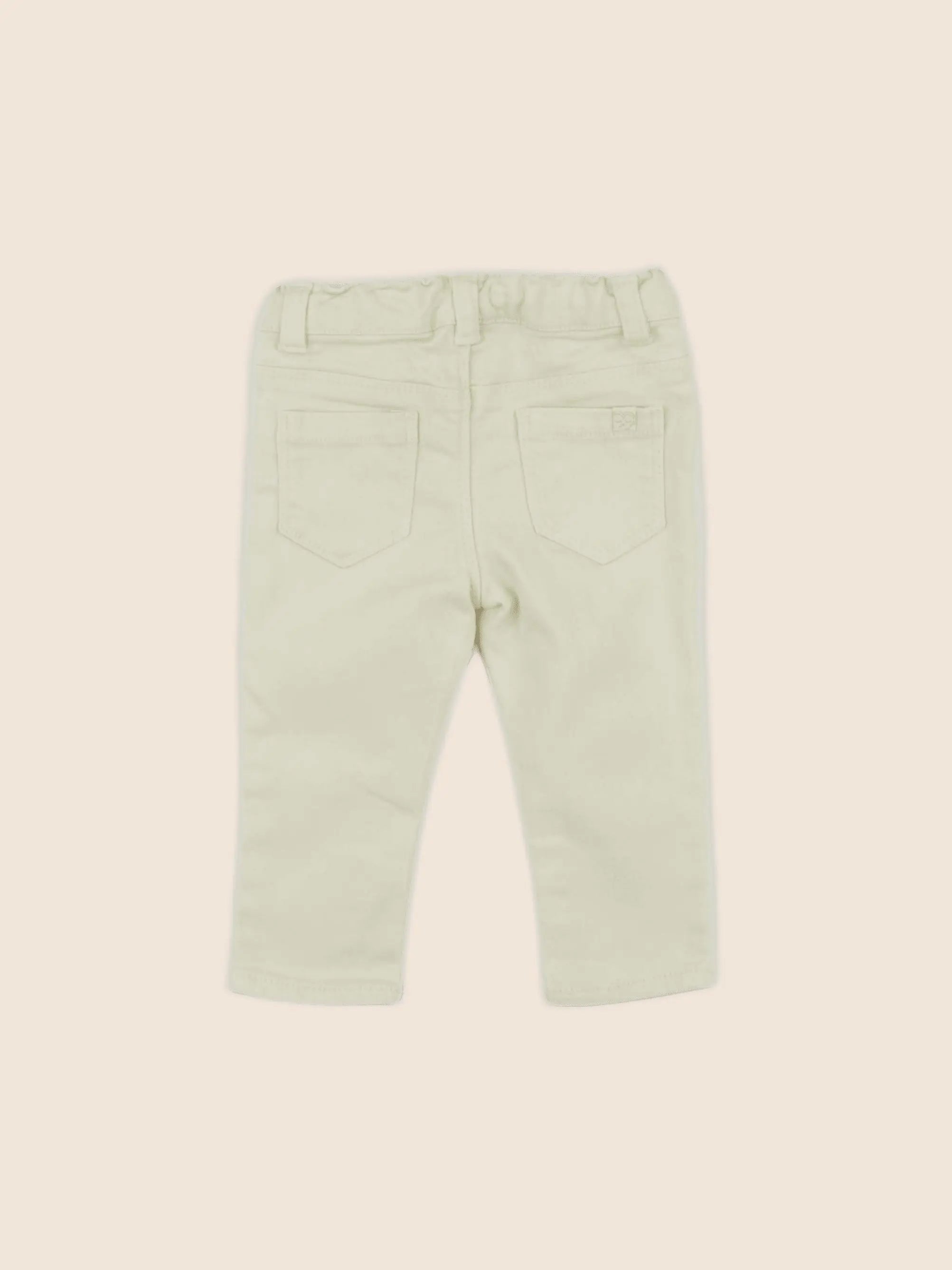 Vertbaudet - pantalon jaune - 12 mois