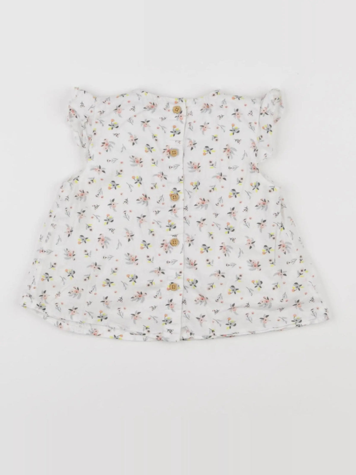 Vertbaudet - blouse blanc - 12 mois