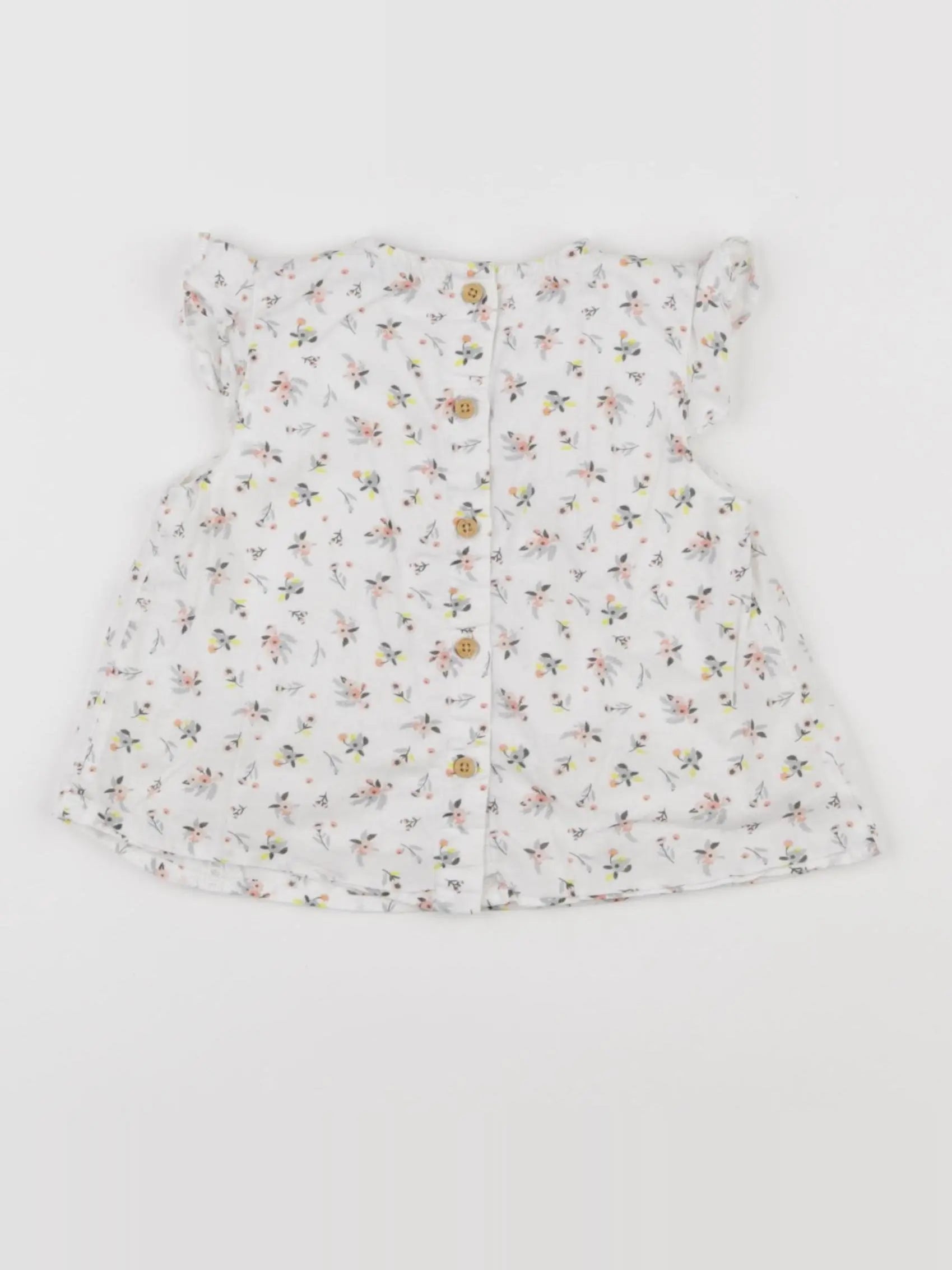 Vertbaudet - blouse blanc - 12 mois