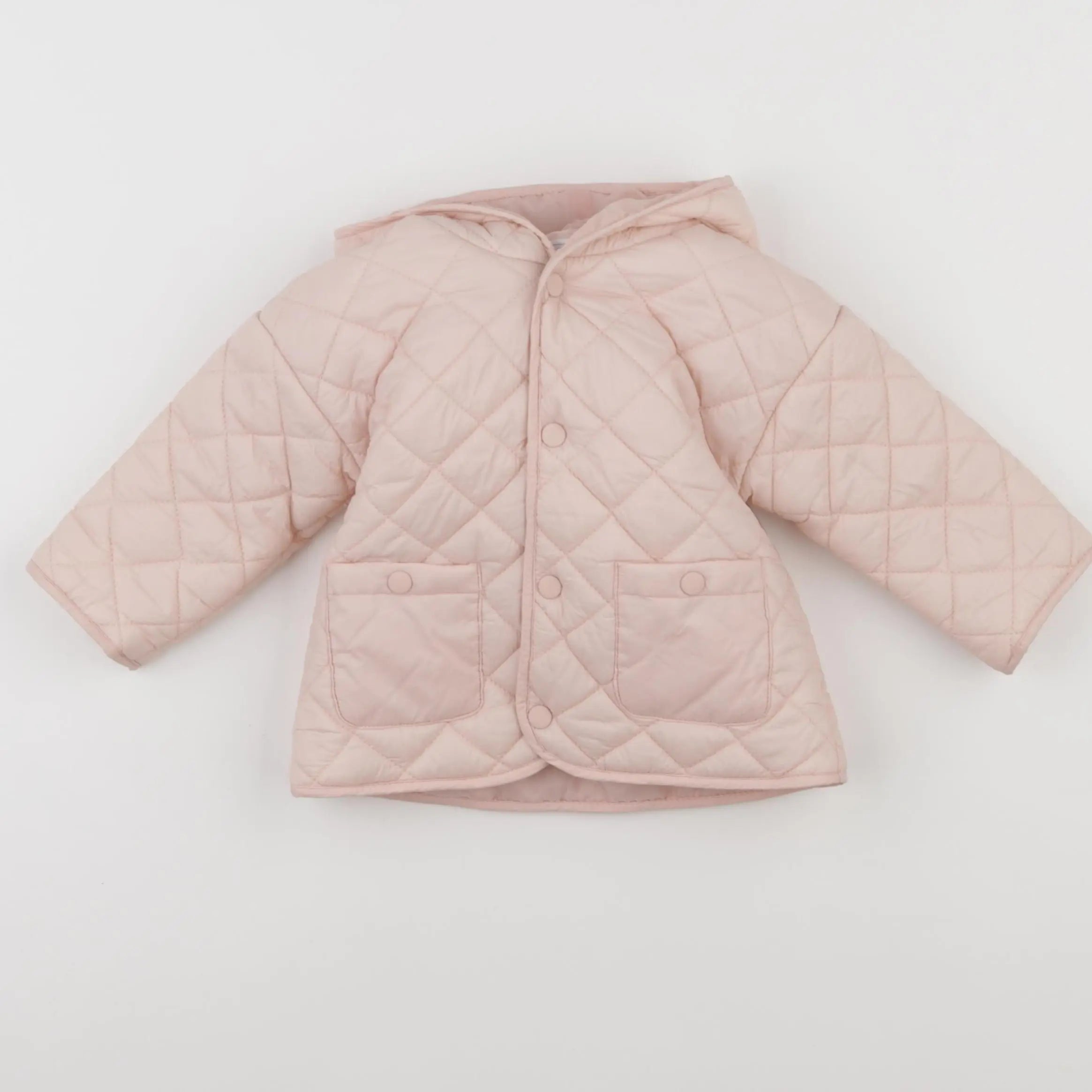 Vertbaudet - doudoune rose - 9 mois