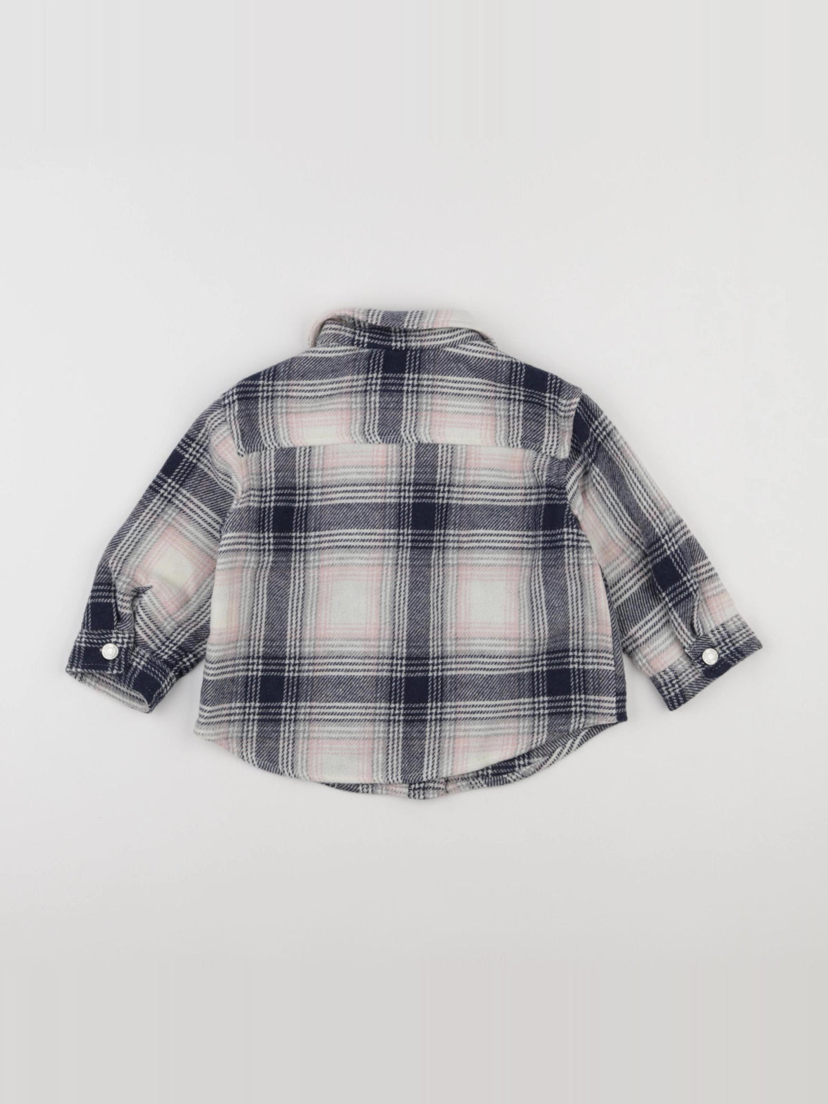 Zara - chemise blanc, bleu - 2/3 ans