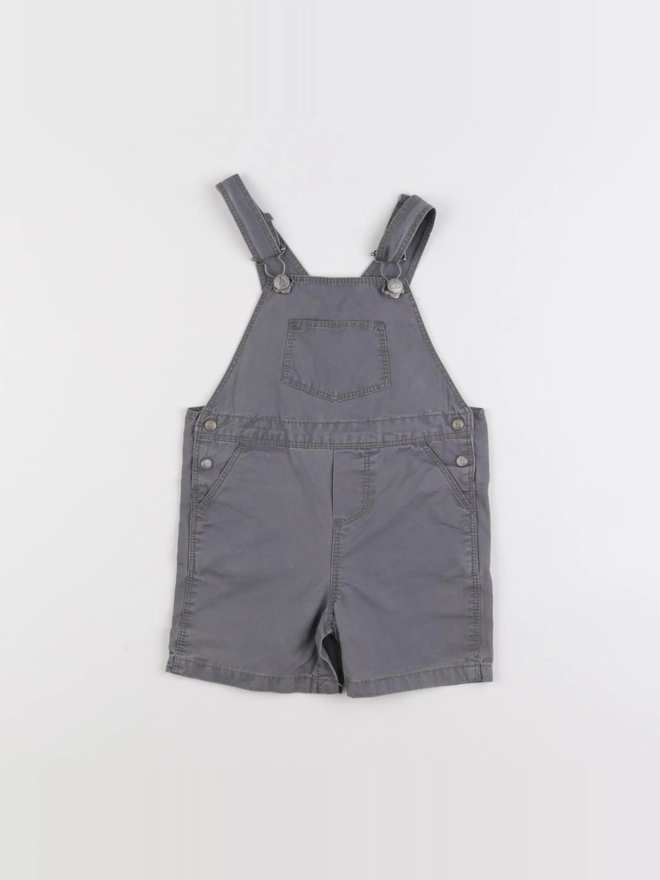 Petit Bateau - salopette gris - 6 mois