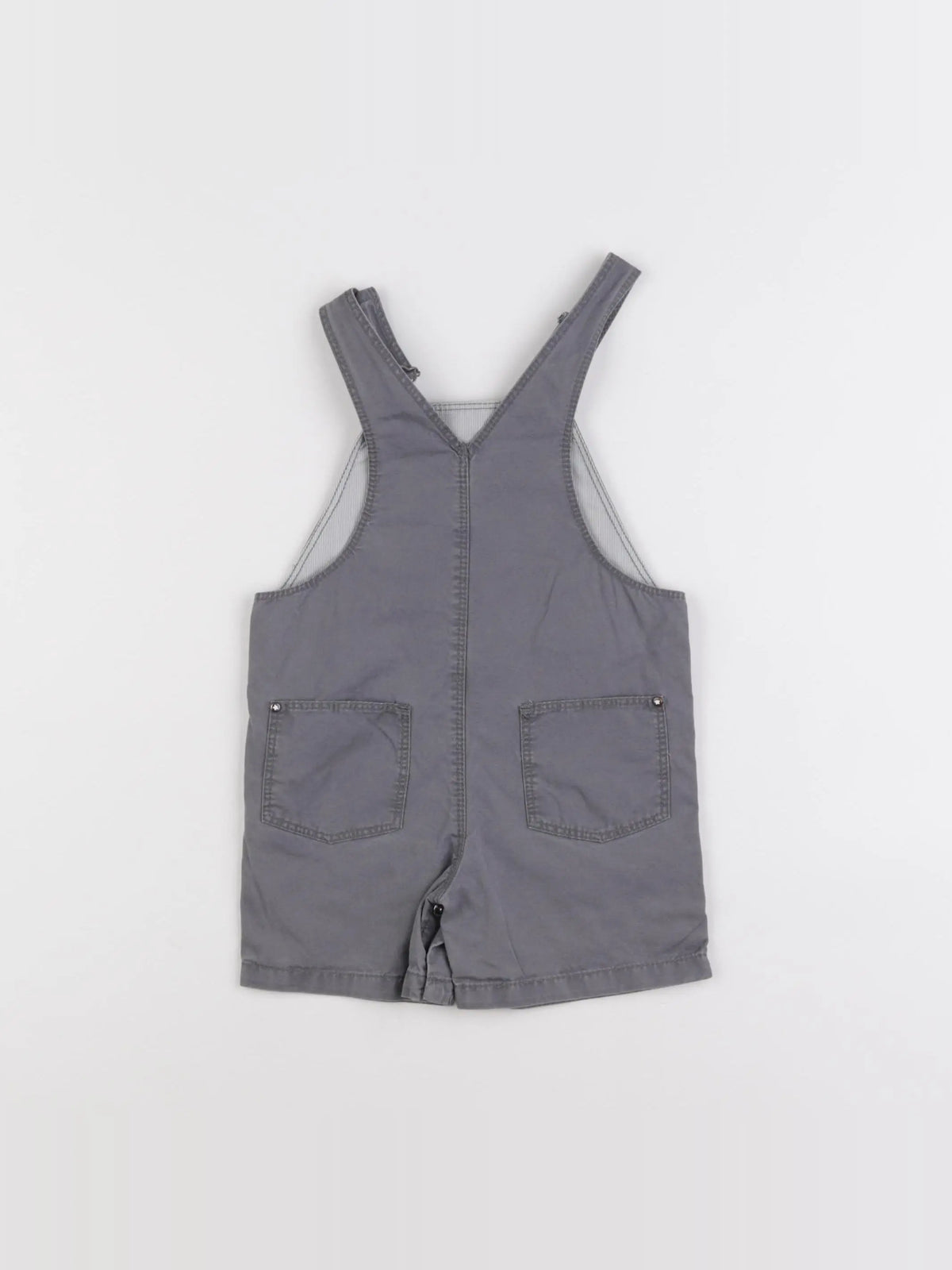 Petit Bateau - salopette gris - 6 mois